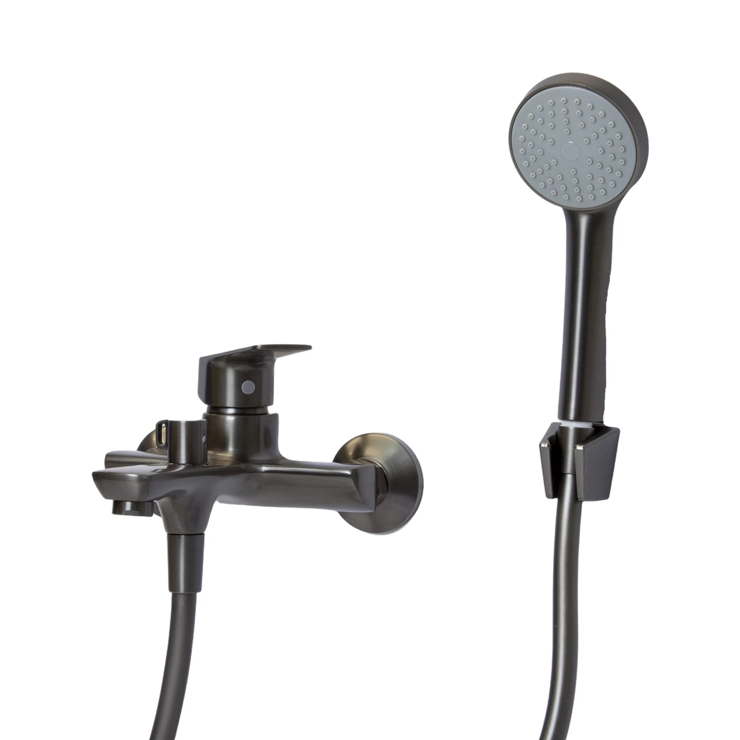 Изображение товара Смеситель для ванны MIXLINE ML15-01GR Графит рычажный на стену