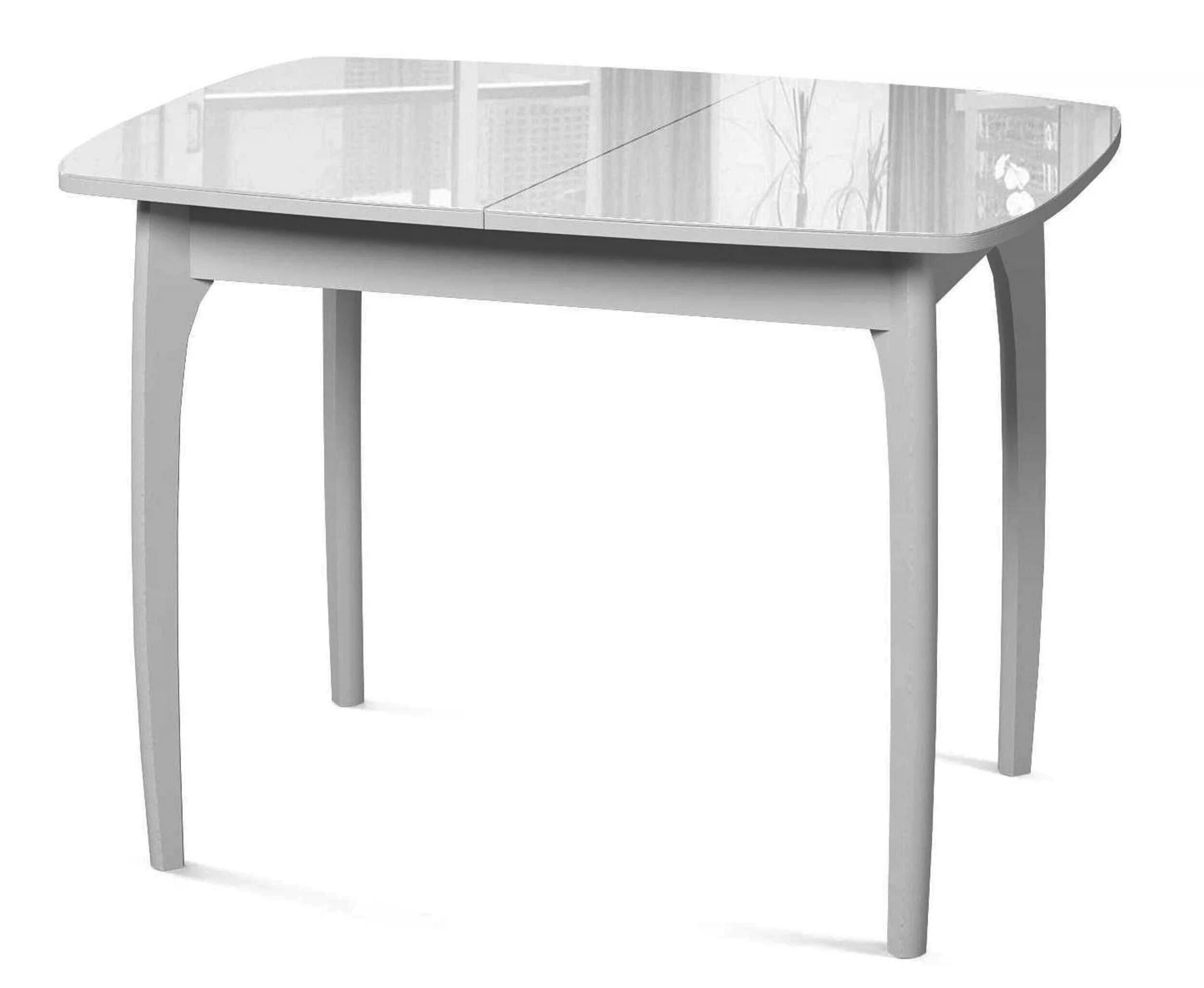 Изображение товара Обеденный стол Фабрики мебели ДИК модель M15, прямоугольный, раскладной, белый