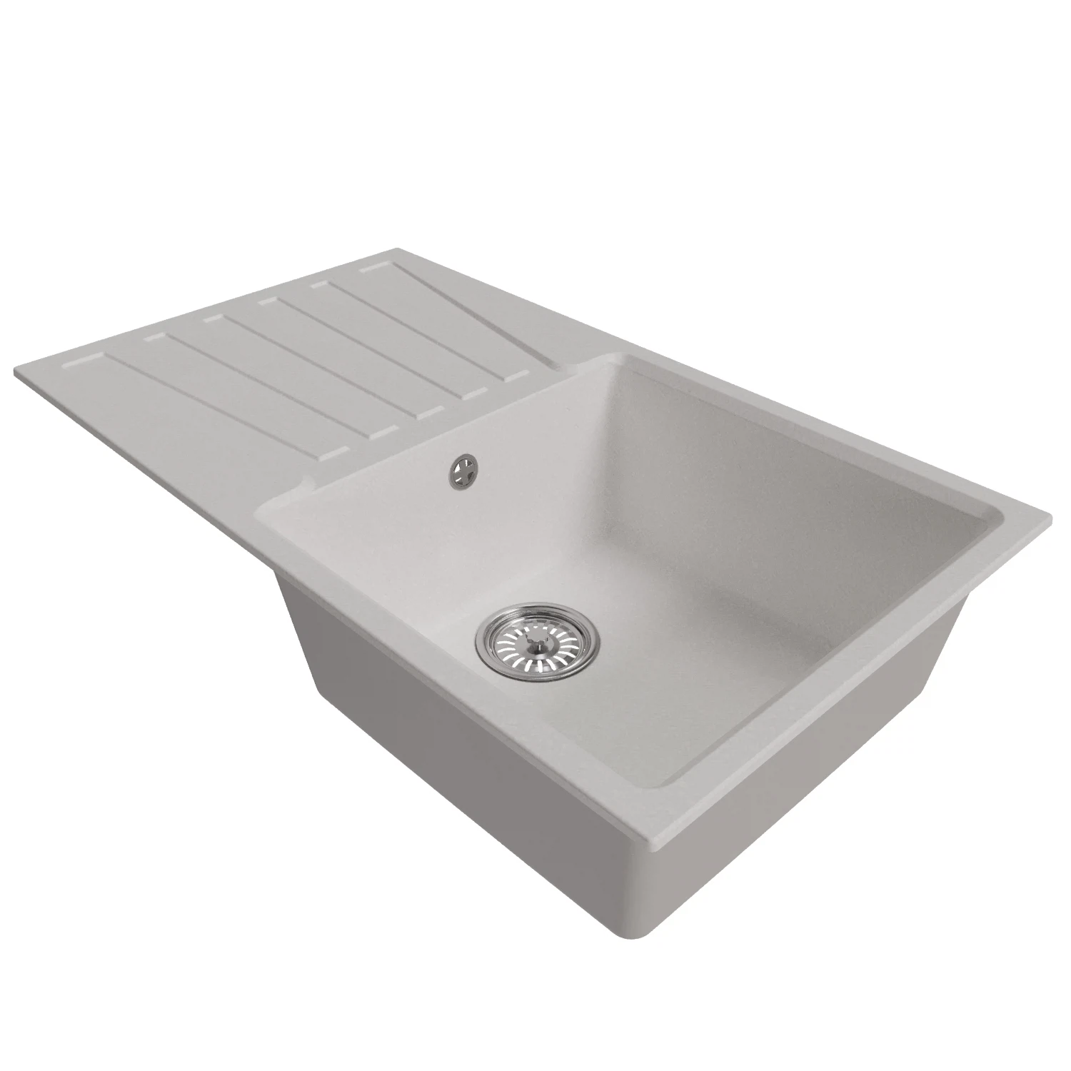 Изображение товара Мойка ML-GM20 с крылом, ультра-белая  (341), 830*480*190мм NEW