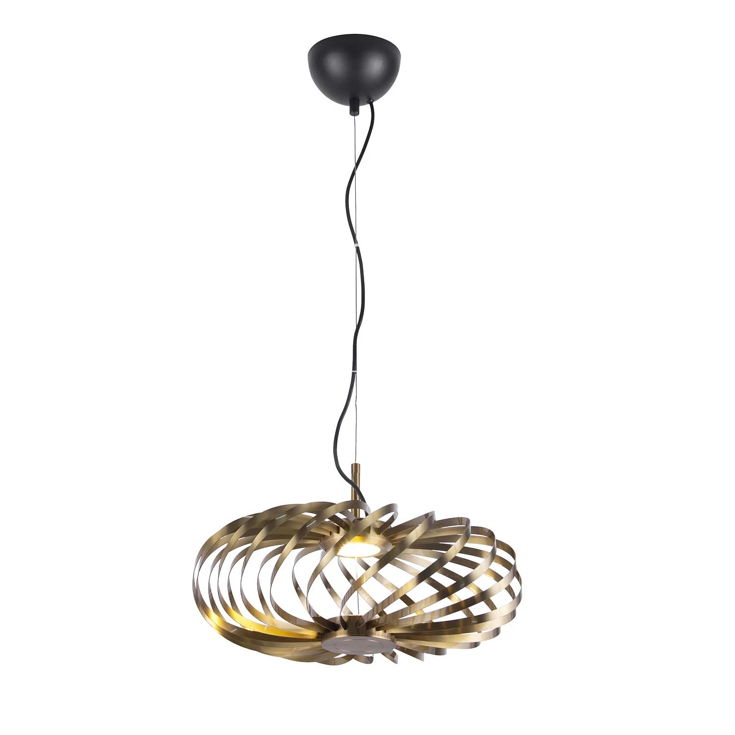 Изображение товара Подвесная люстра Spring с регулируемой высотой и LED освещением бронзовая