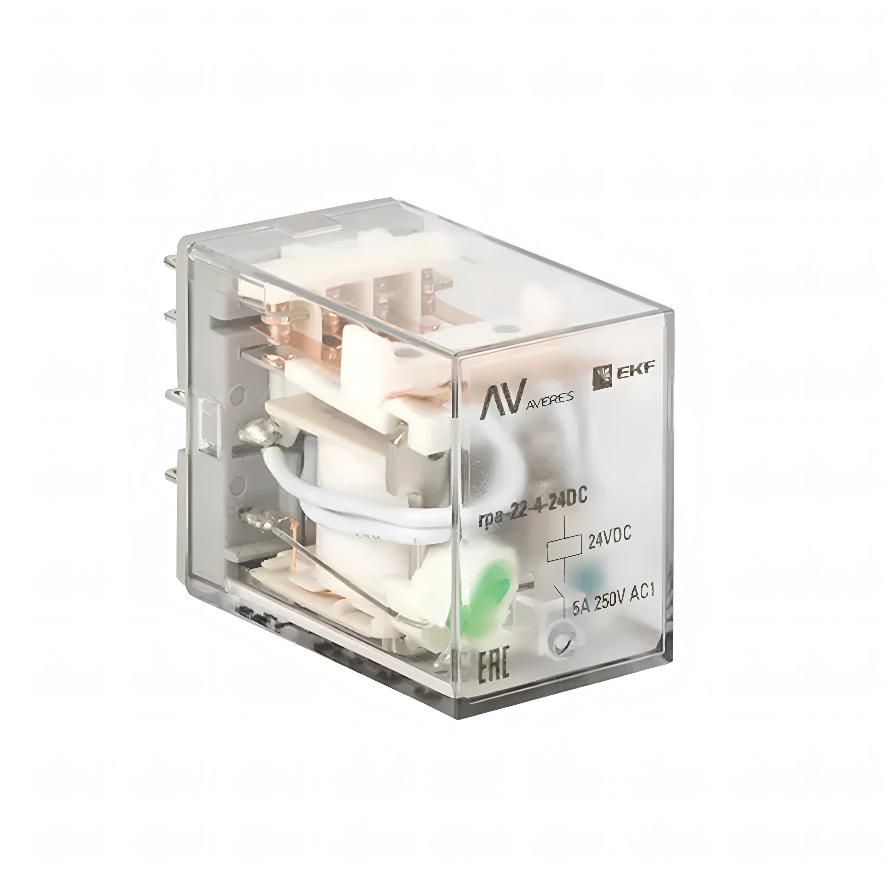 Изображение товара Реле промежуточное EKF Averes RPA 22/4 5A 24В DC