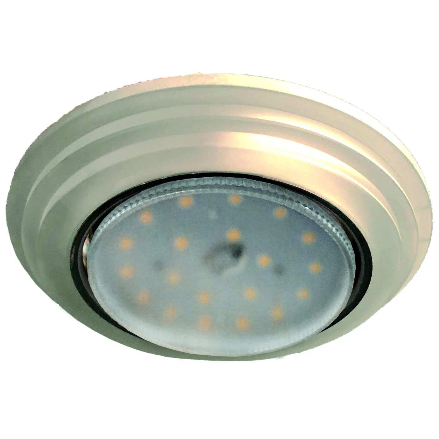 Изображение товара Встраиваемый светильник Ecola GX53 H4 LD5314 Glass со стеклом и хромированной отделкой