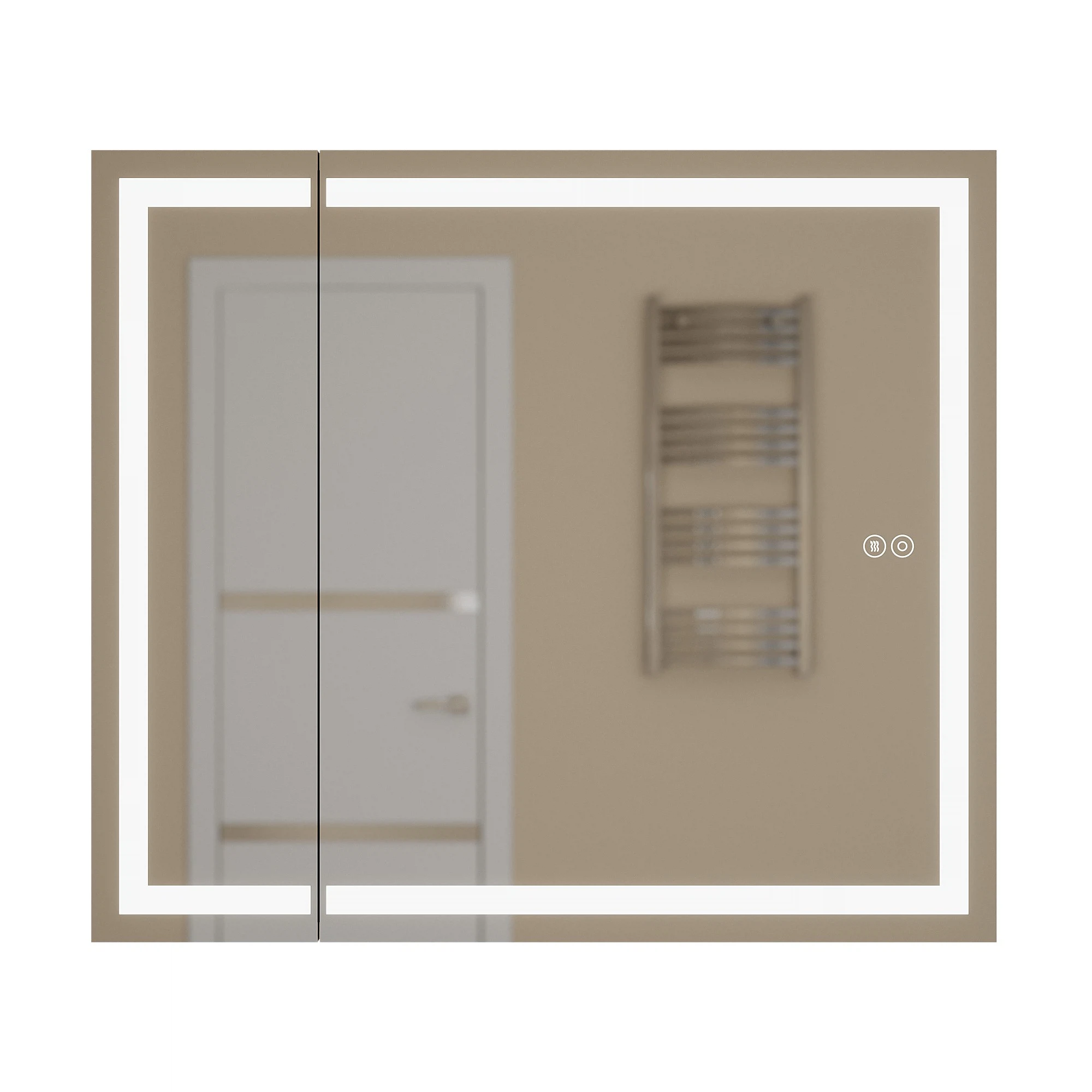 Изображение товара Зеркало шкаф с подсветкой Uperwood Tanos 80 см белое