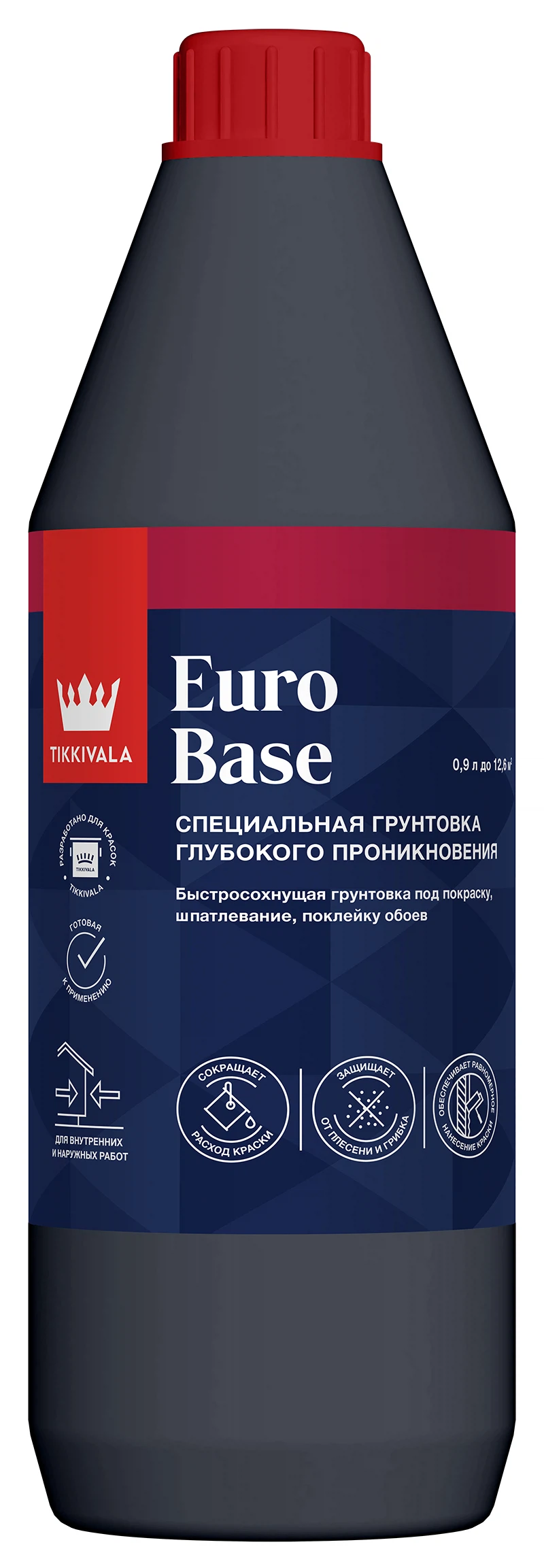 Изображение товара Грунтовка Tikkivala Euro Base 0,9л универсальная для внутренних работ