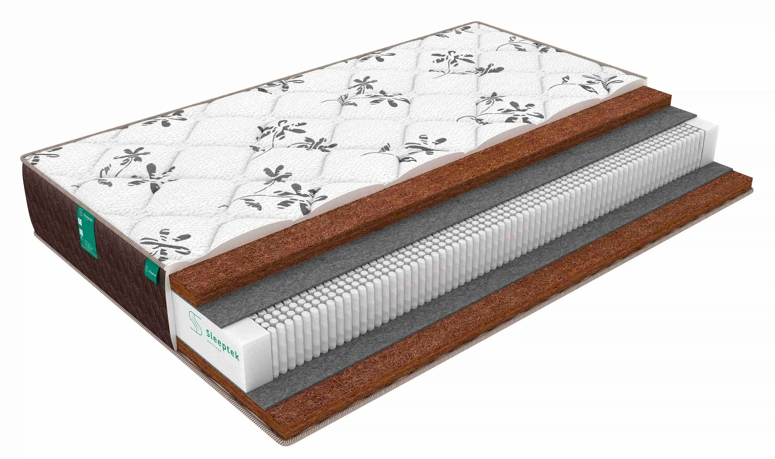 Изображение товара Матрас Sleeptek Lux Cocos Double 90x200 см с независимым пружинным блоком