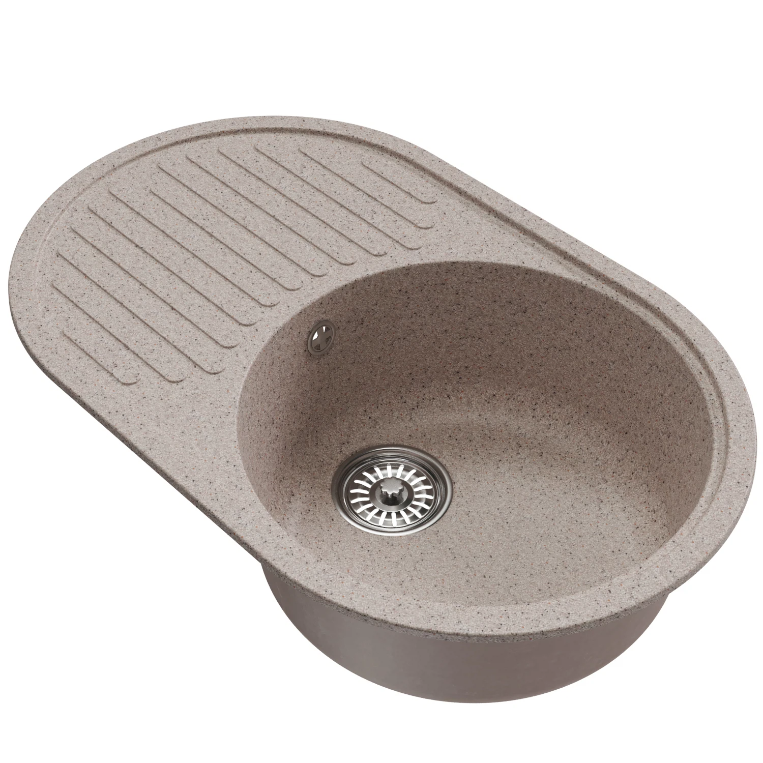 Изображение товара Мойка ML-GM16 овальная с крылом, песочная (302), 730*460*180мм NEW