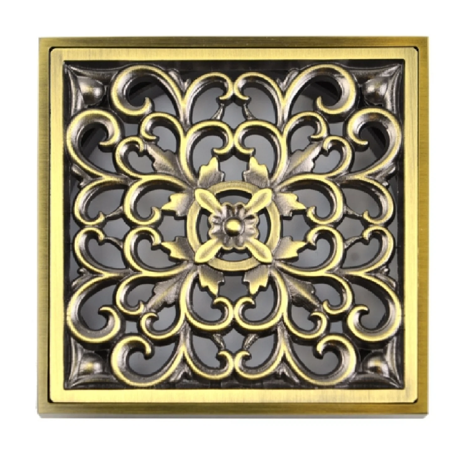 Изображение товара Трап душевой Bronze de Luxe 21962 10x10 см бронза