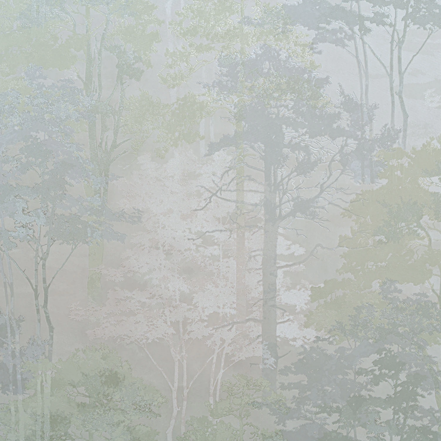 Изображение товара Обои флизелиновые DOMINGO Форест зеленый 10м*1,06м с флористическим принтом