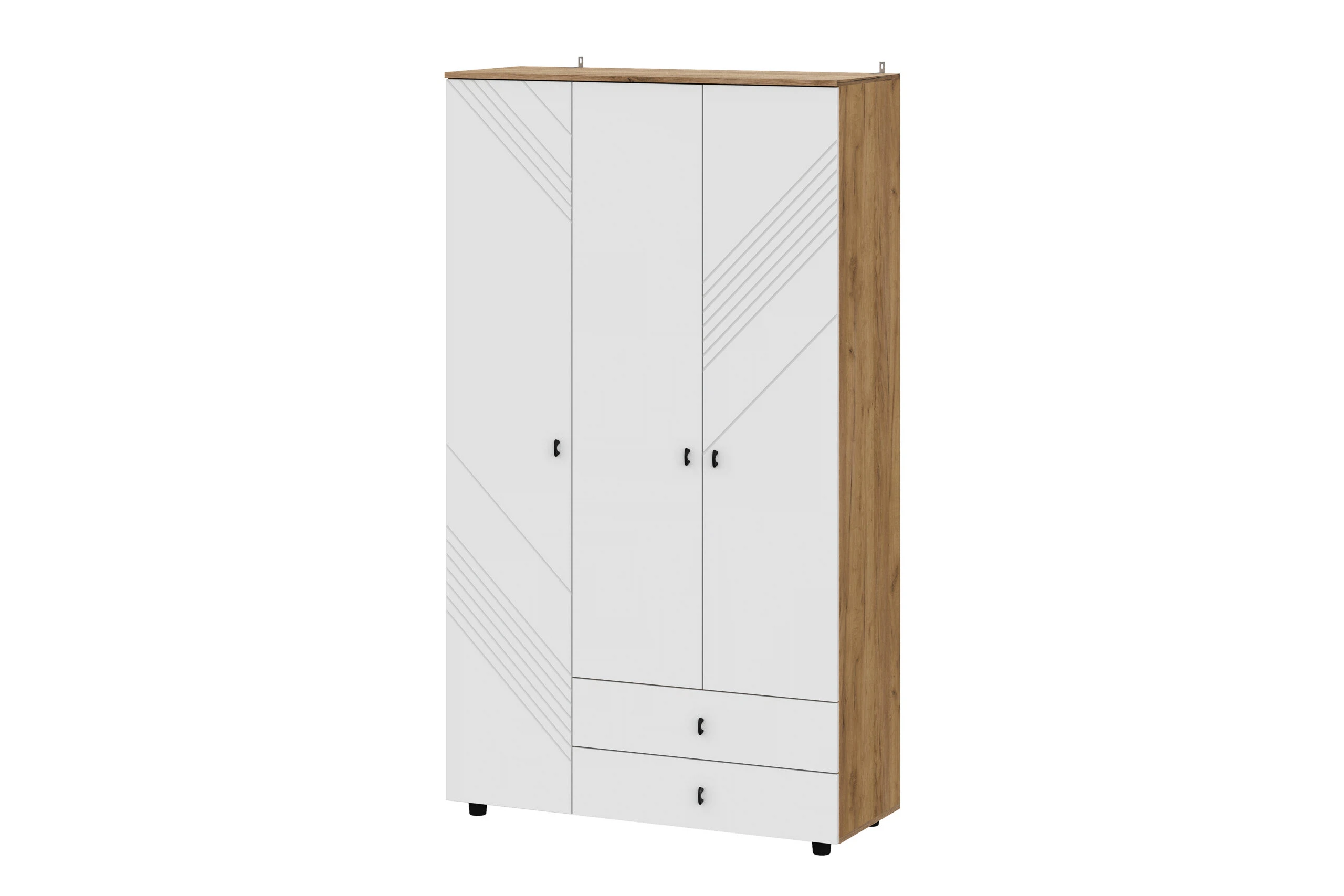 Изображение товара Шкаф распашной Арника Байкал 120х210,6 см, белый, двухдверный с полками