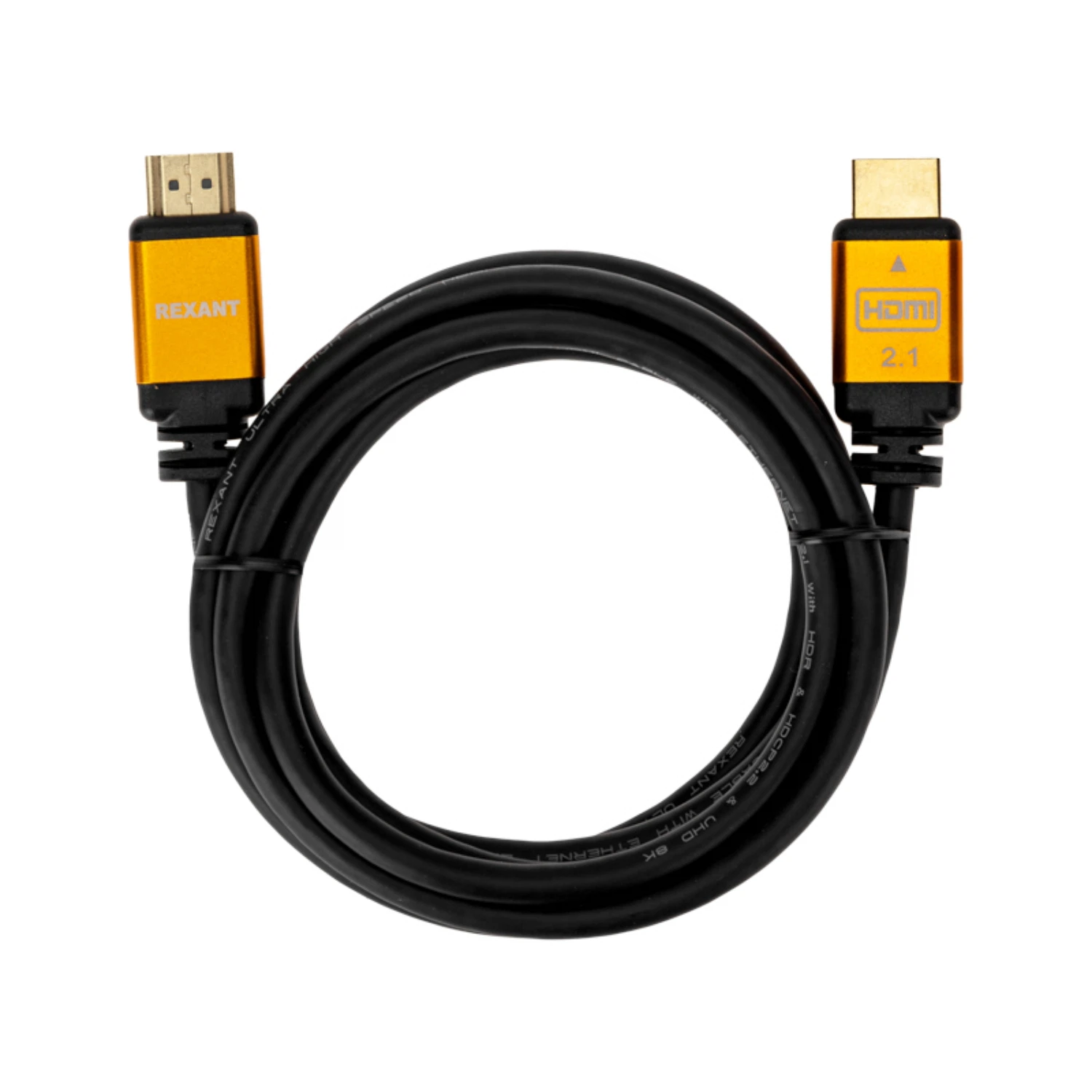 Изображение товара Кабель HDMI - HDMI 2.1, длина 2м, Gold REXANT