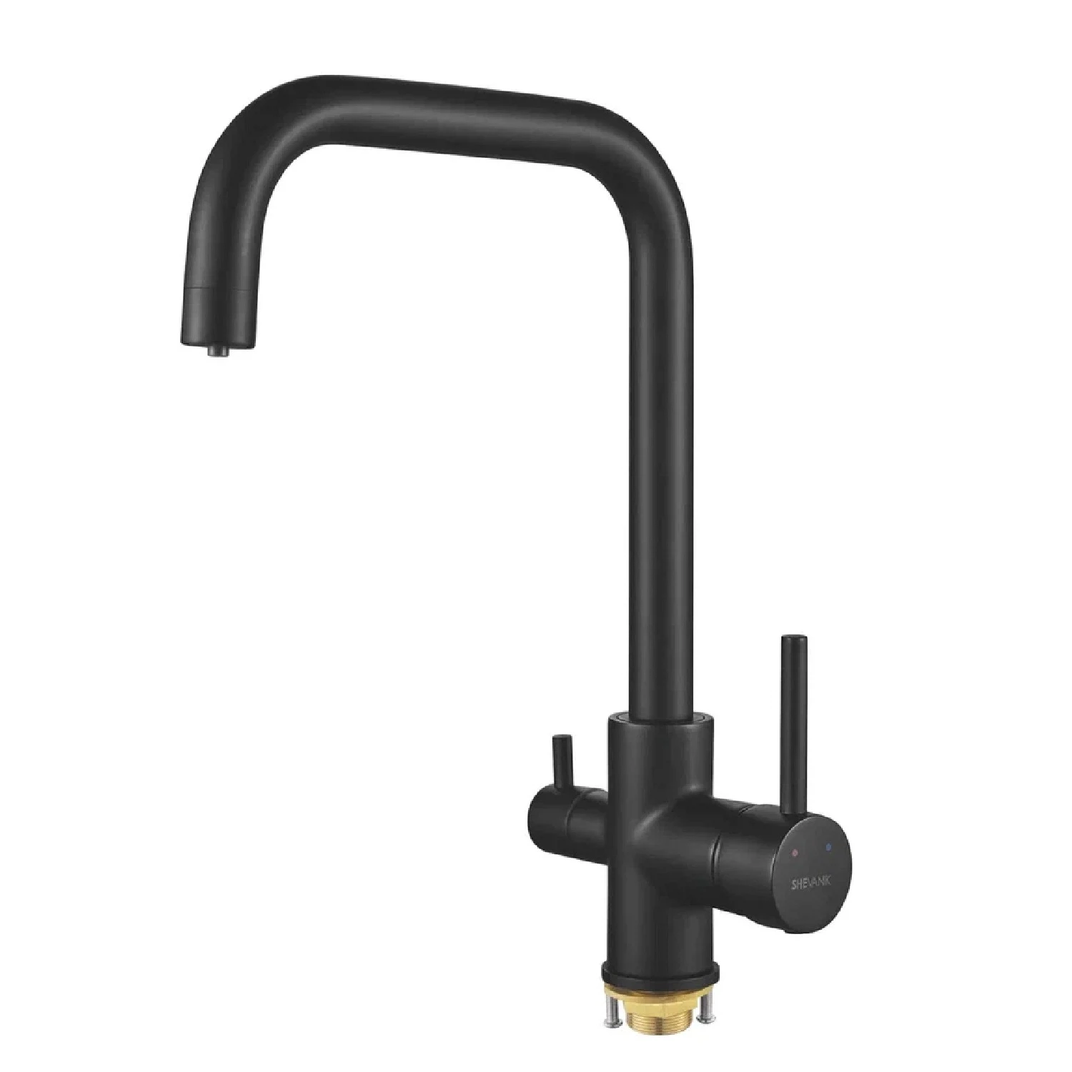Изображение товара Смеситель для кухни с подключением фильтра Shevanik S228H, черный