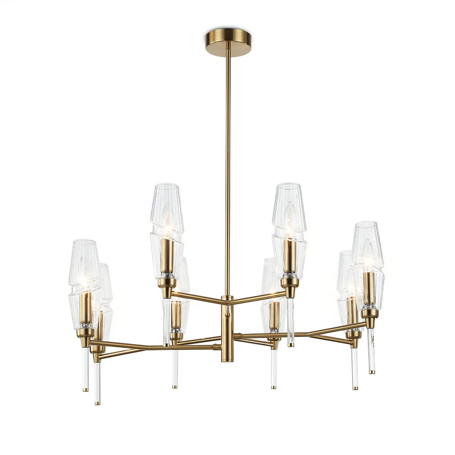 Изображение товара Люстра на штанге LH55202/8 AMBRELLA LIGHT с 8 цоколями Е14 латунь стекло модерн