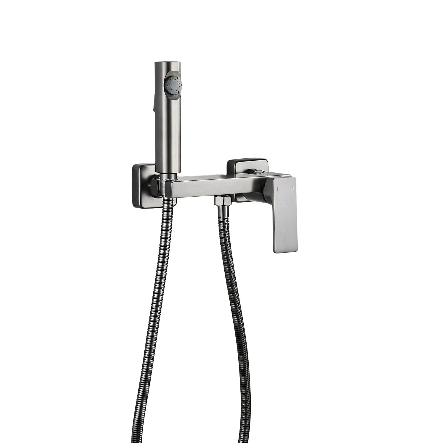 Изображение товара Гигиенический душ со смесителем Rose R1805T-1, пепельный