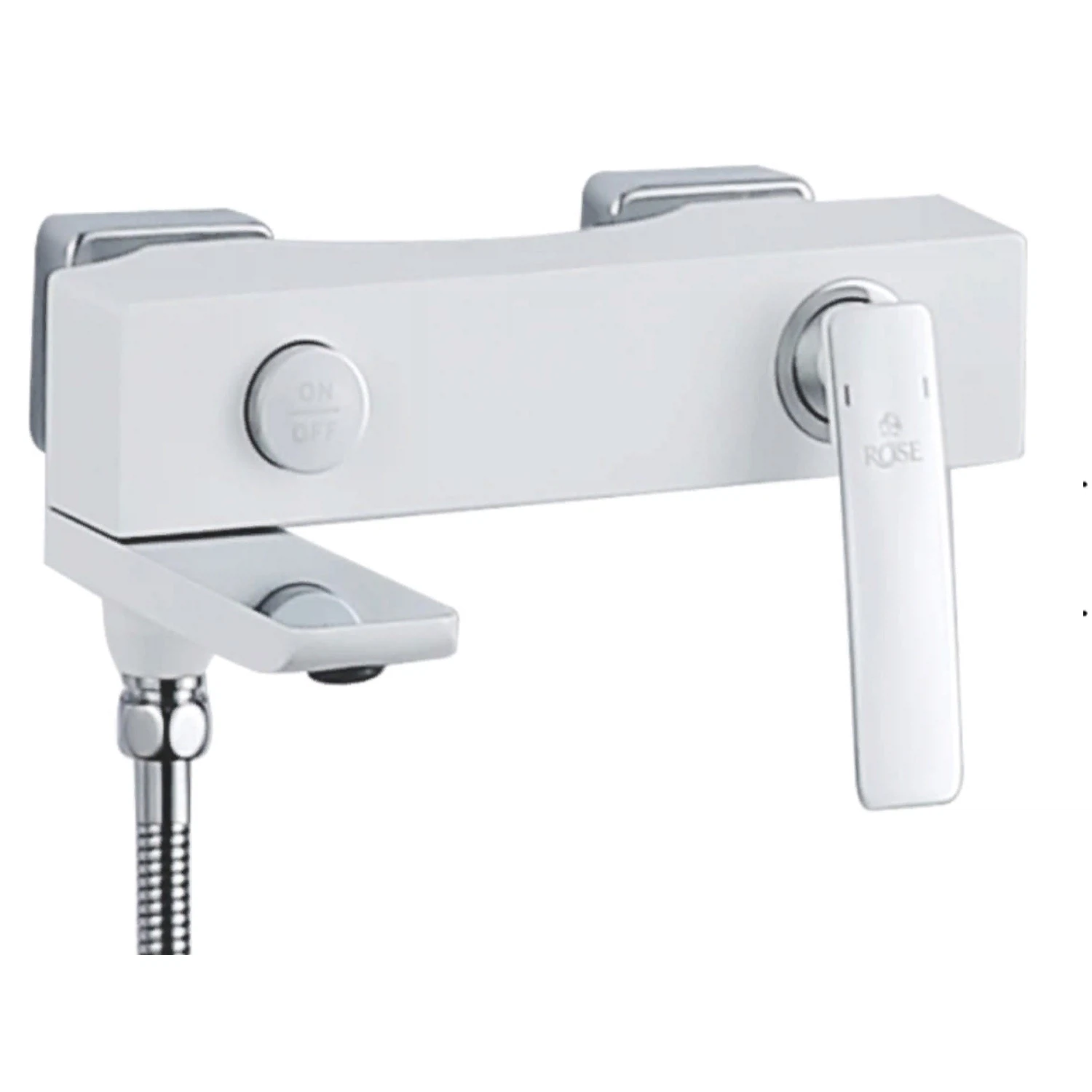 Изображение товара Смеситель для ванны Rose R2702F, белый/хром