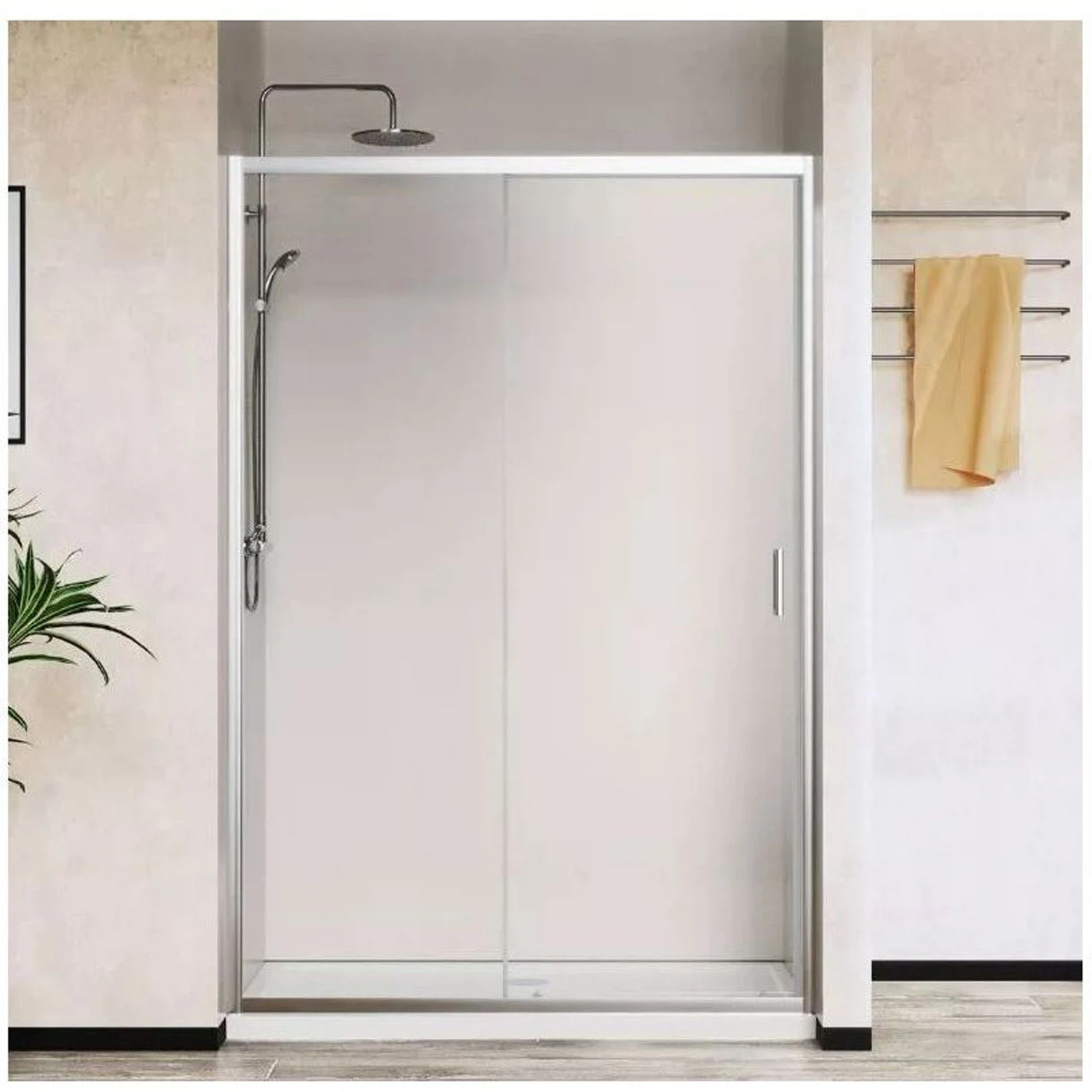 Изображение товара Душевая дверь Vincea City VDS-5CT120CL 1200мм стекло прозрачное хром