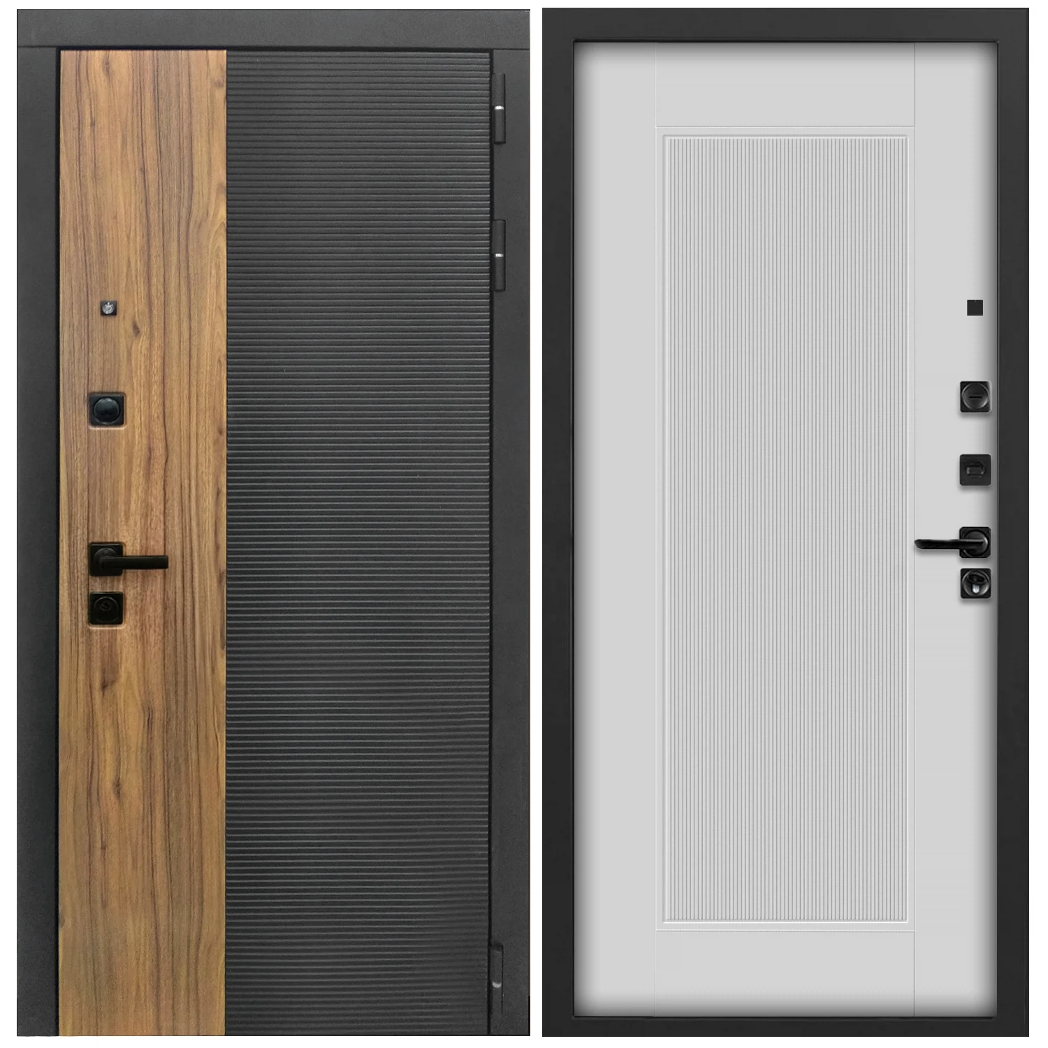 Изображение товара Дверь входная металлическая Velutto Bianco L-46 860х2050 класс 4 безопасность