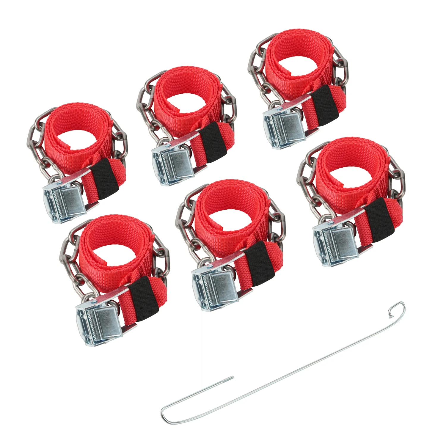 Изображение товара Цепи противоскольжения для легковых автомобилей REXANT 6 шт. однорядные, Россия