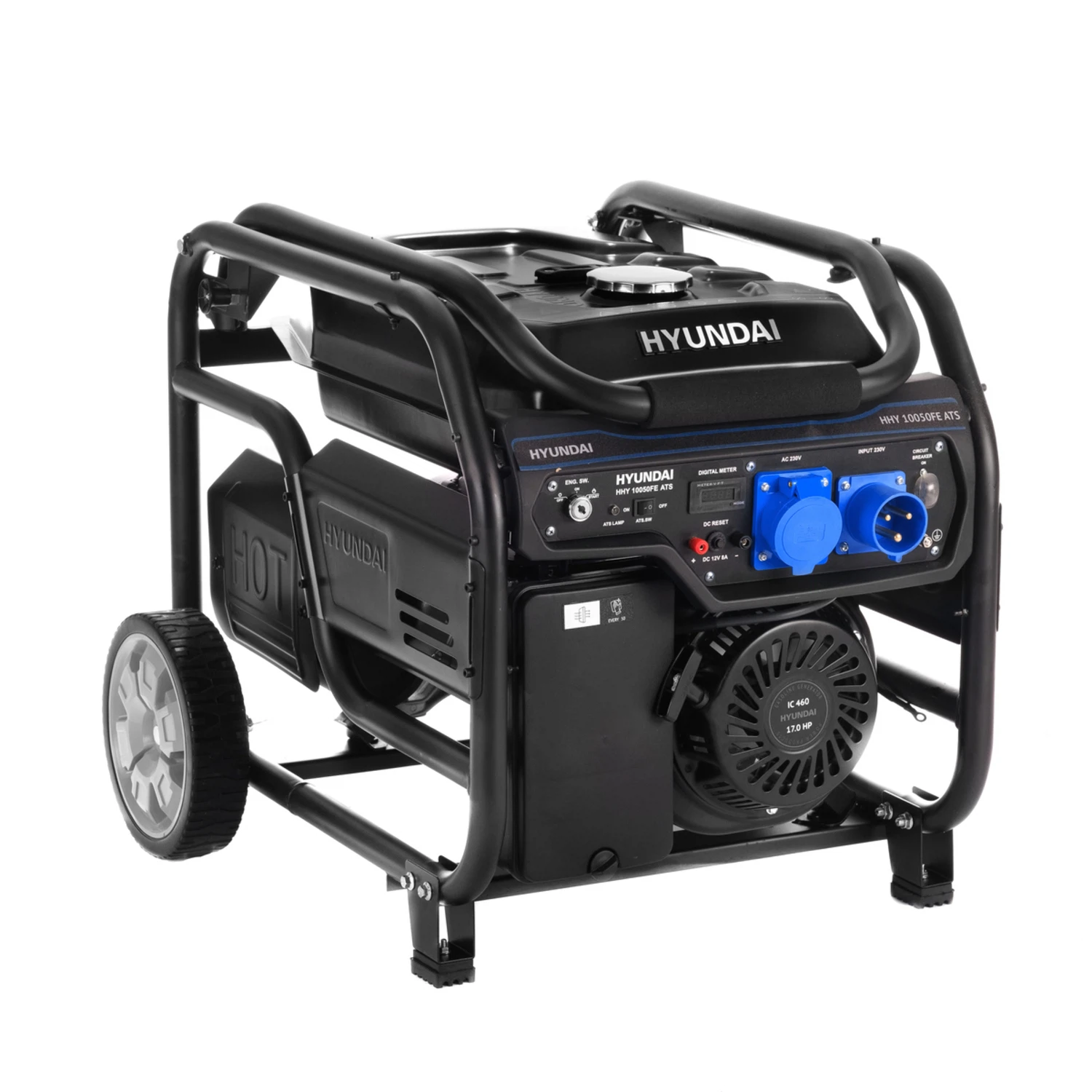 Изображение товара Генератор бензиновый Hyundai HHY 10050FE ATS 10000 Вт для строительных и бытовых нужд