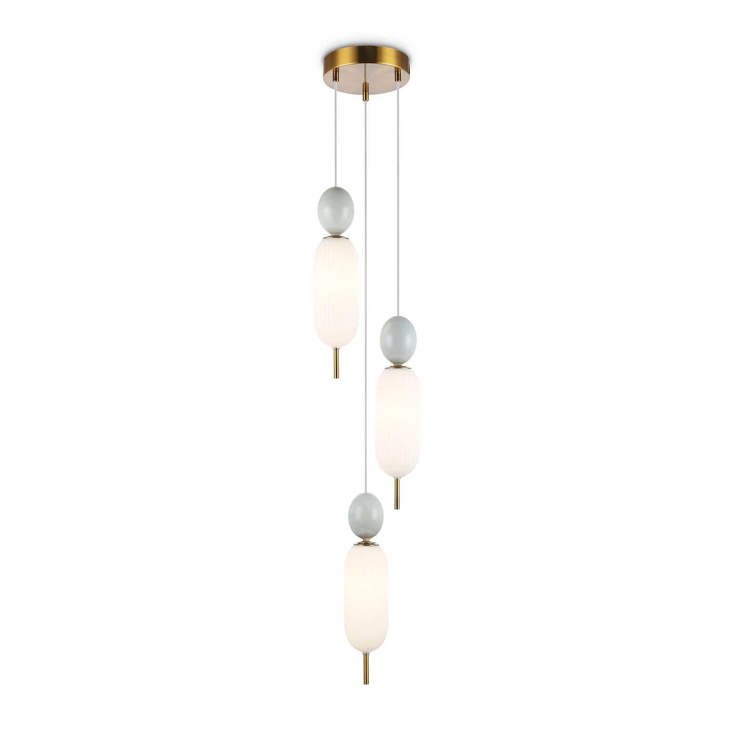 Изображение товара Подвесной светильник LH53102/3 Ambrella Light стиль модерн латунь стекло керамика