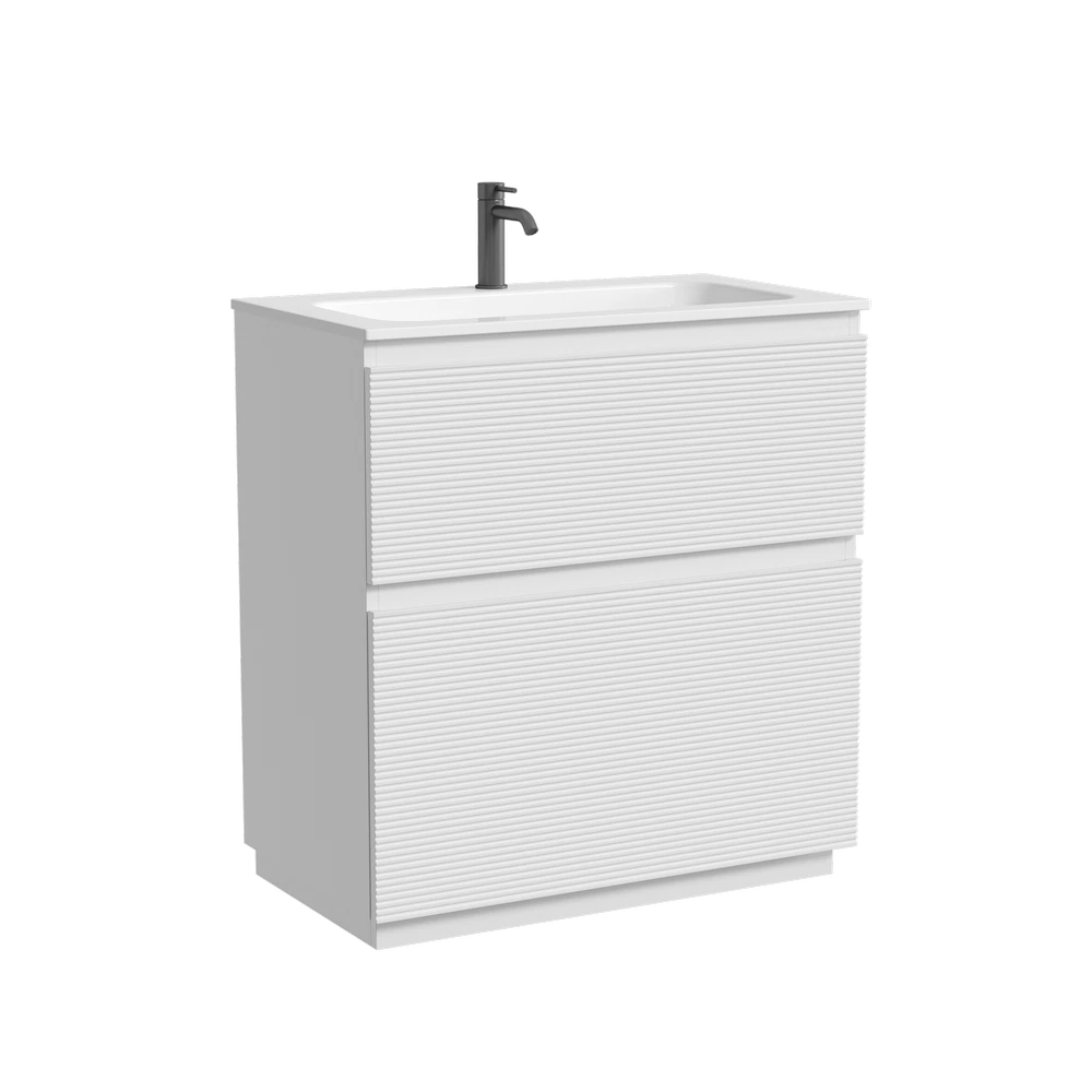 Изображение товара Тумба напольная SANCOS Folk Floor 790х445х850 с двумя ящиками белая Bianco