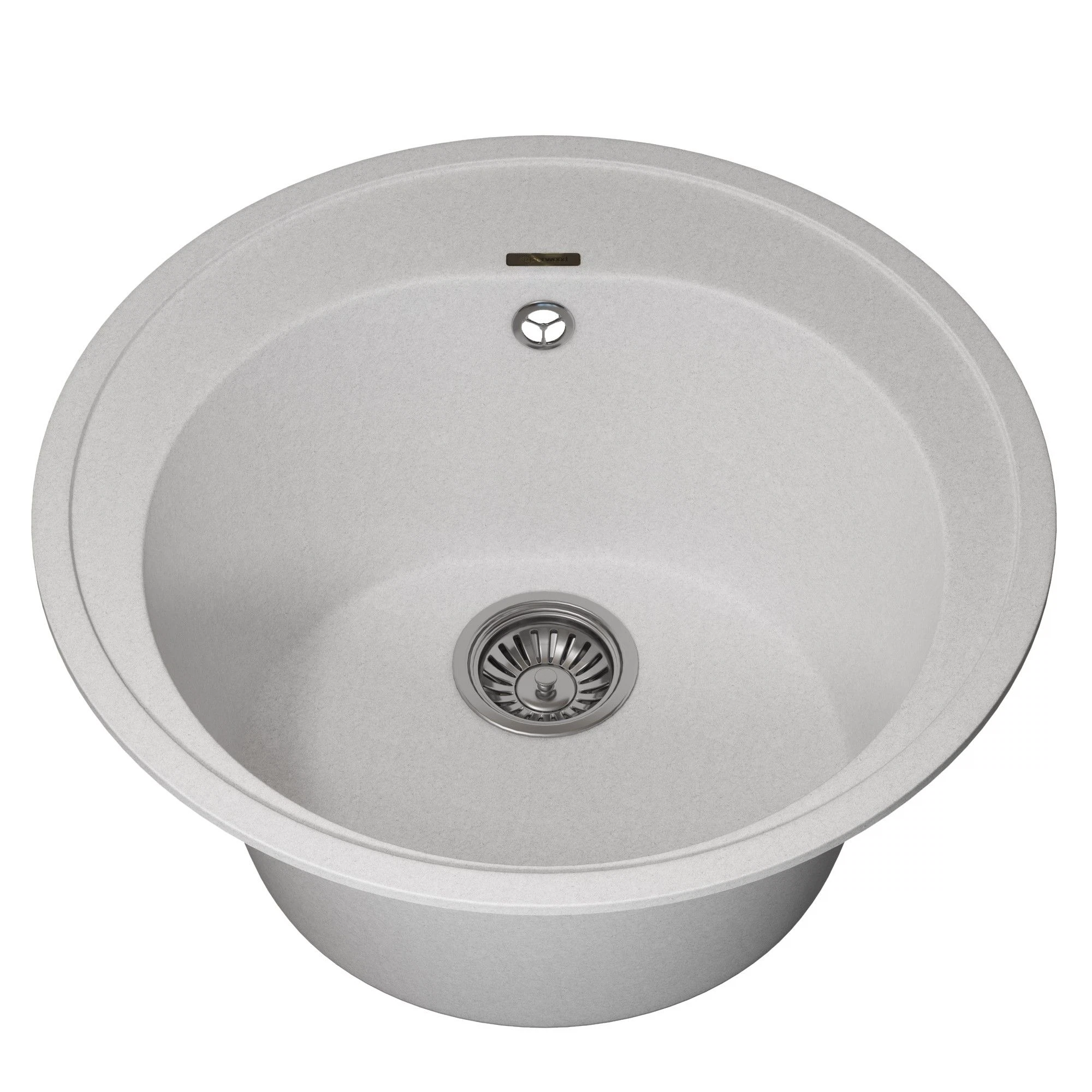 Изображение товара Кухонная мойка кварцевая Uperwood Quartz UPD-01-01, круглая, белая