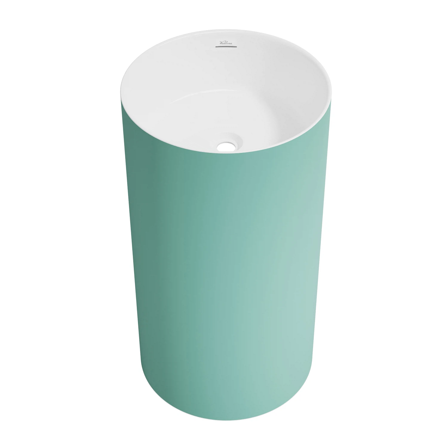 Изображение товара Напольная раковина для ванной Wellsee Chalice Perfection зеленая 45 см