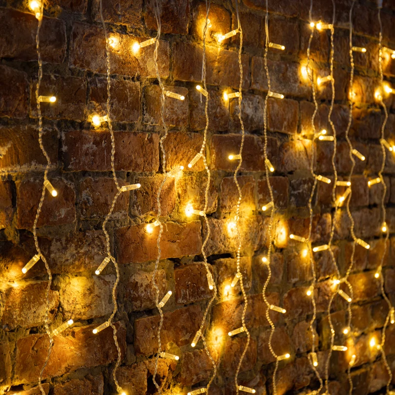 Изображение товара Гирлянда светодиодная занавес 2х1,5м 192 LED Теплый белый Neon-Night