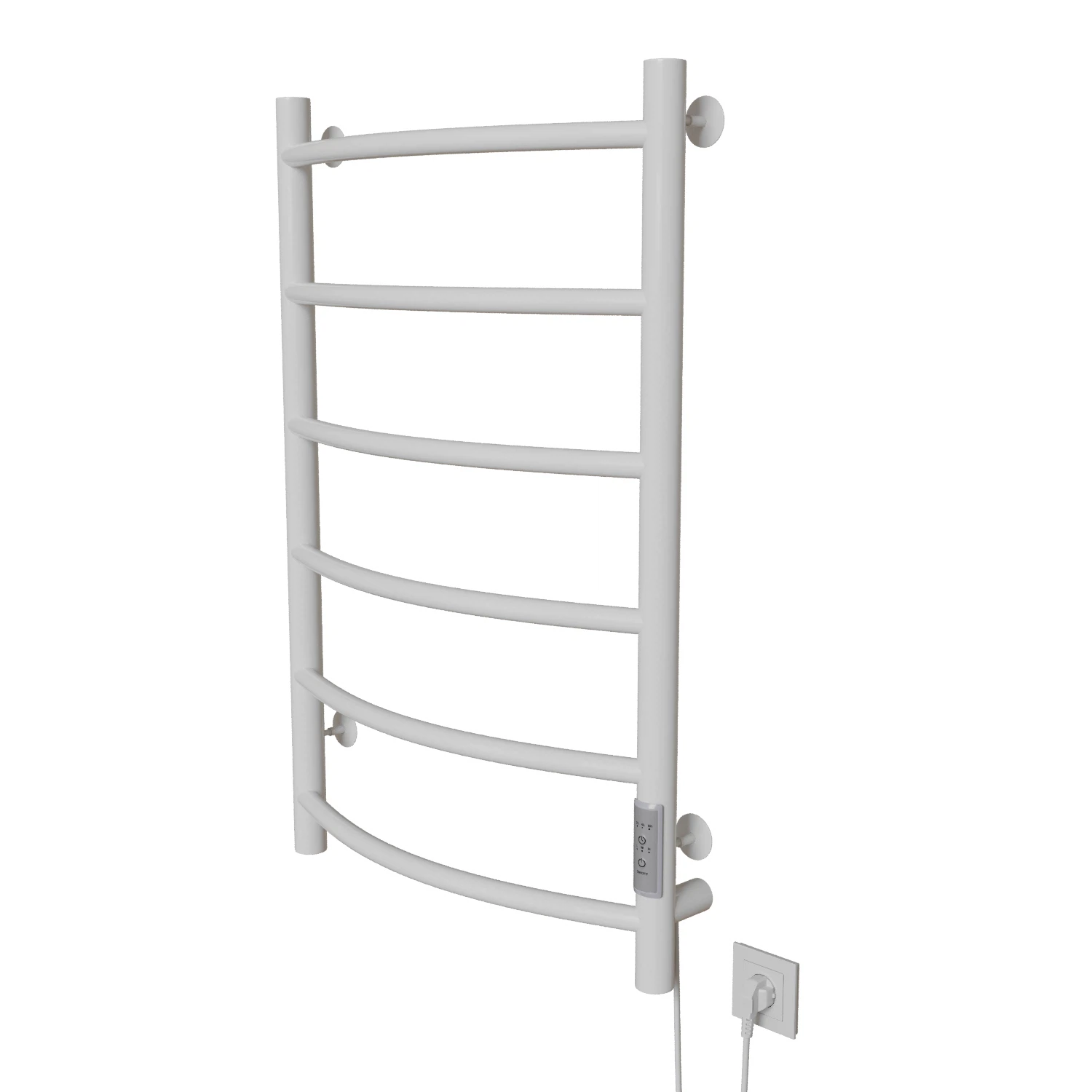 Изображение товара Полотенцесушитель MIXLINE CAPELLA  80х50 (таймер, 253 Вт, 6 перекладин) электрический БЕЛЫЙ*