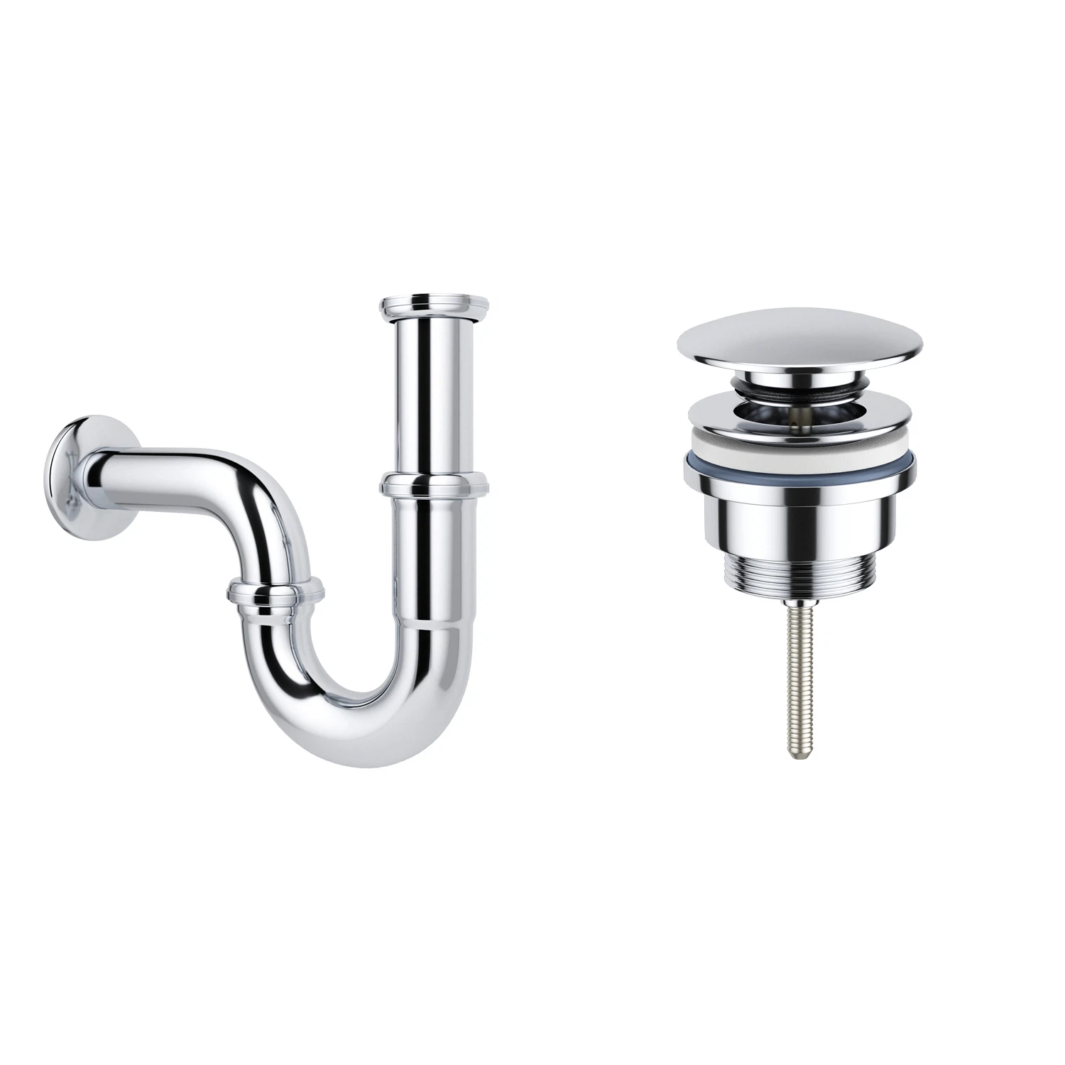 Изображение товара Сифон для раковины с донным клапаном  Wellsee  Drainage System, 182102003