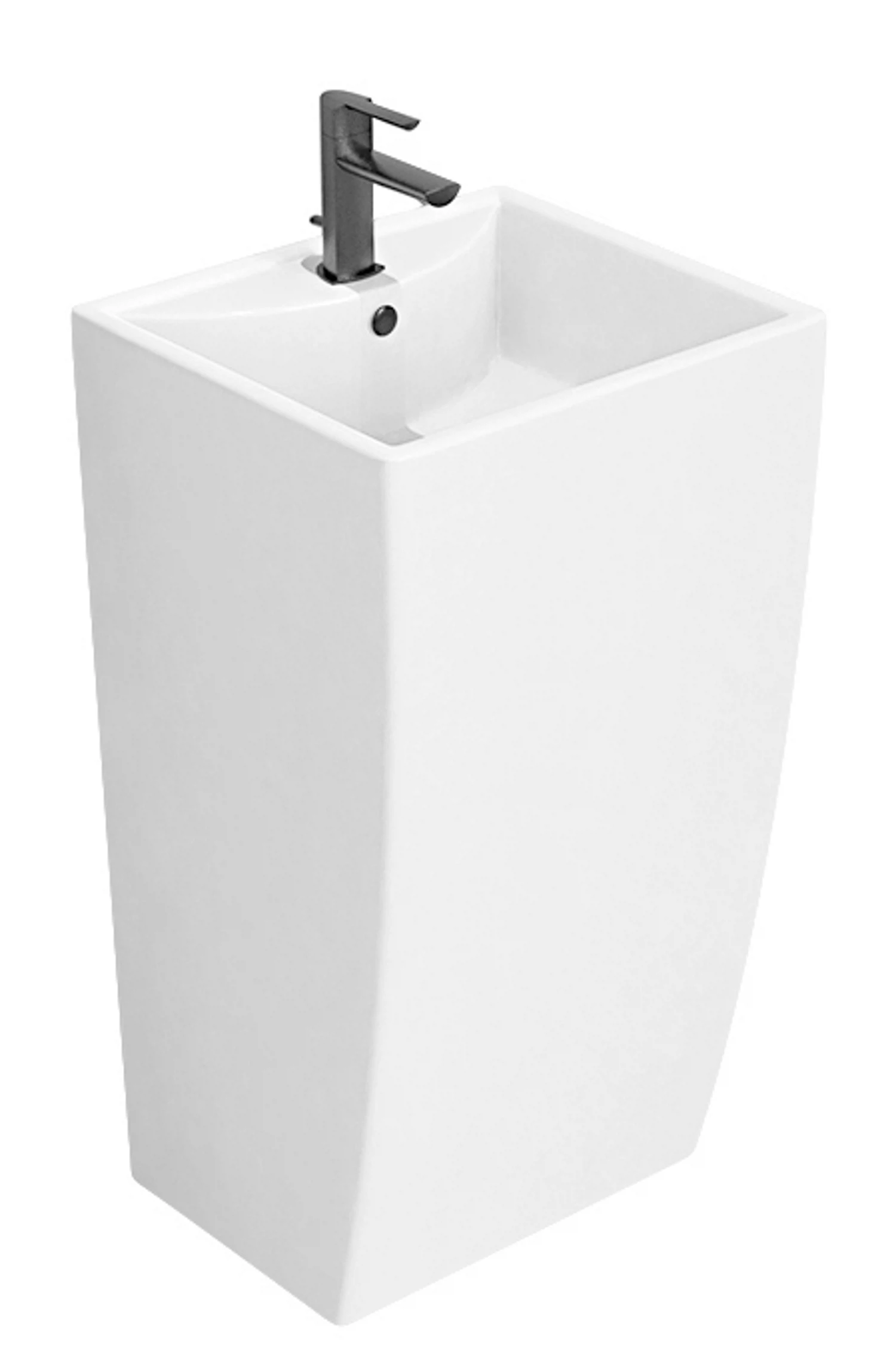 Изображение товара Напольная раковина Azario Comella 48x42 см белая для ванной комнаты