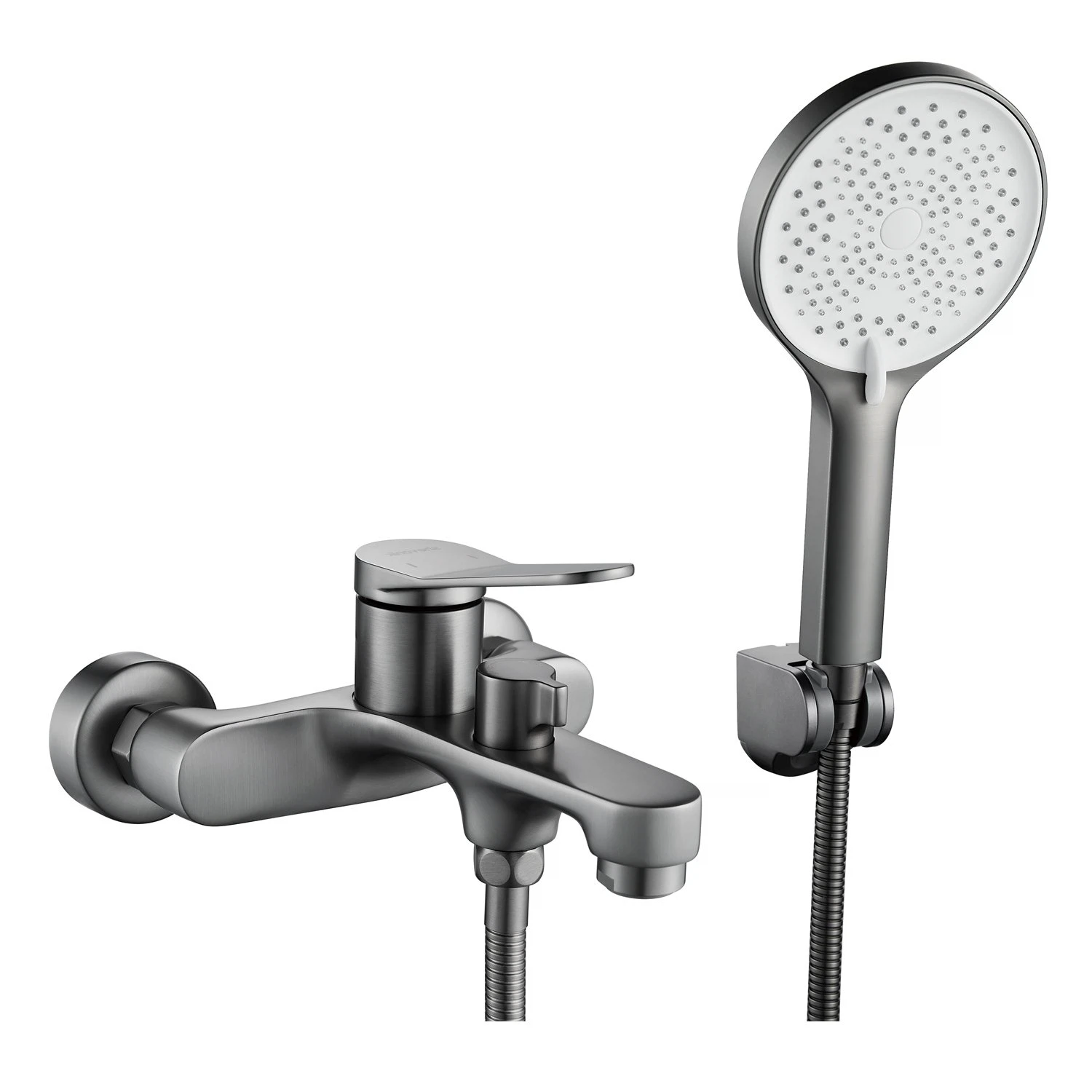 Изображение товара Смеситель для ванны Shevanik S6202T, оружейная сталь