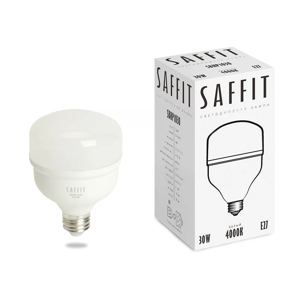 Изображение товара Лампа светодиодная SAFFIT SBHP1030 E27 30W 230V 4000K