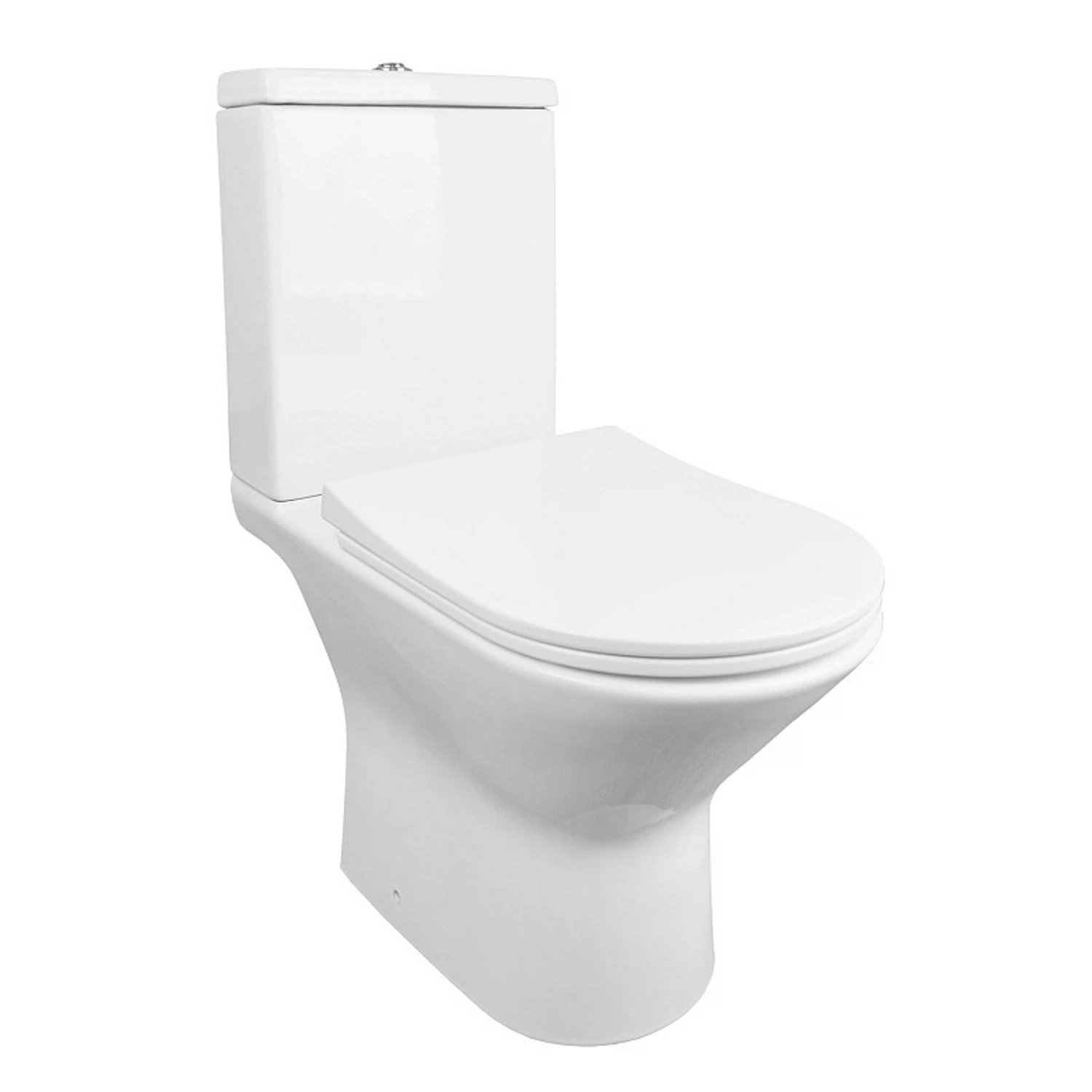 Изображение товара Унитаз напольный с бачком безободковый с быстросъемным сиденьем микролифт Azario Fretta AZ-1223