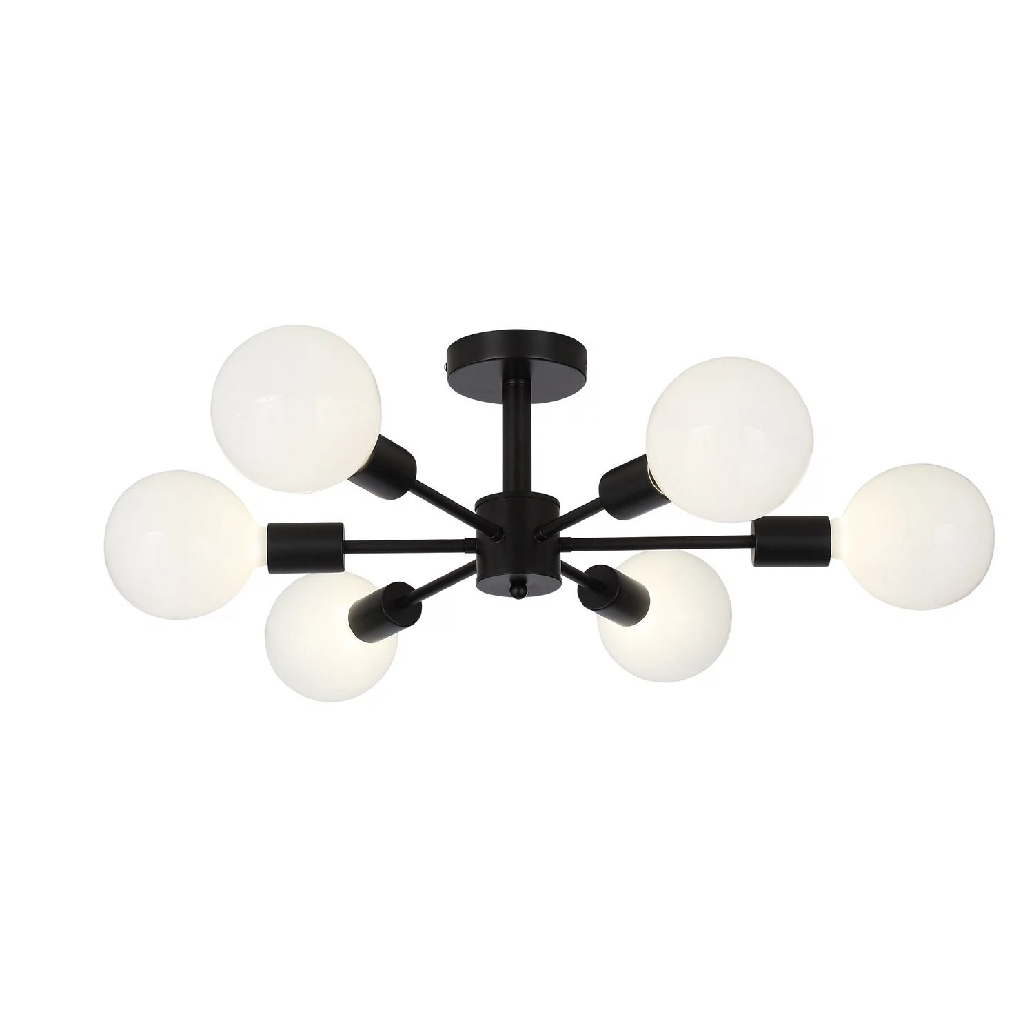 Изображение товара Светильник потолочный EVOLUCE ANO E27 6 ламп черный стиль лофт