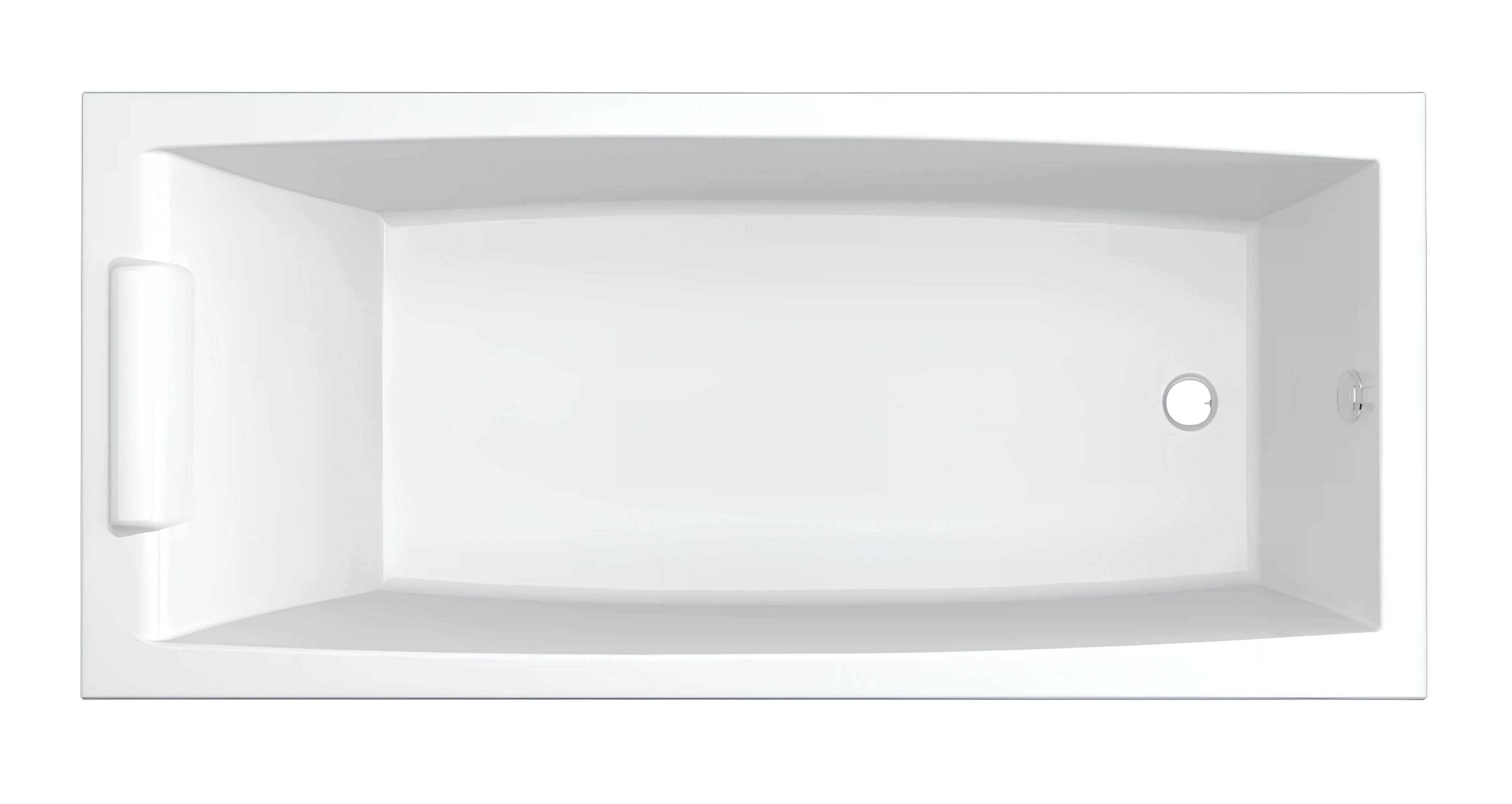 Изображение товара Акриловая ванна Marka One AELITA SLIM 165x75 прямоугольная, современный дизайн
