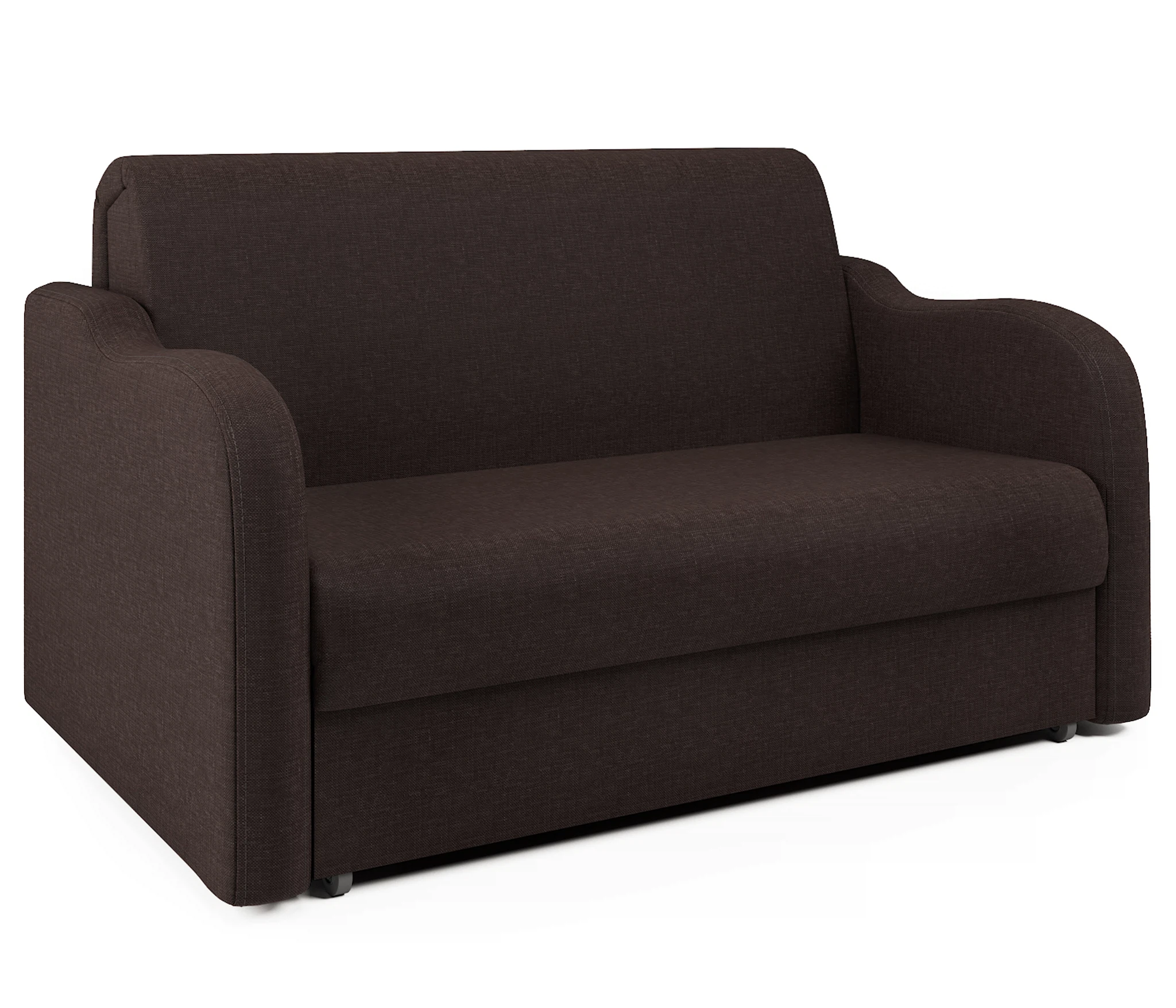 Изображение товара Диван-кровать Коломбо 140 шоколад с механизмом аккордеон и ящиком