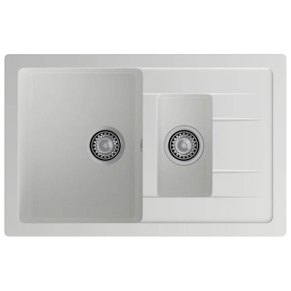 Изображение товара Кухонная мойка GranFest QUADRO 775KL, иней, искусственный мрамор