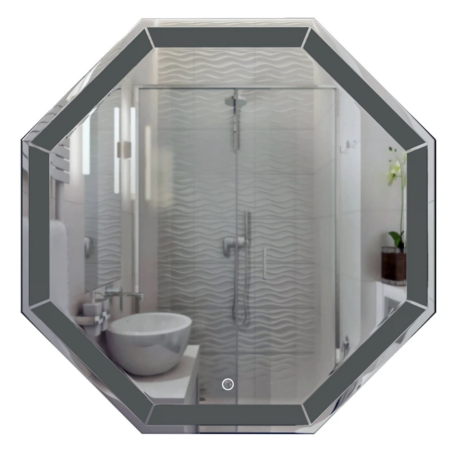 Изображение товара Зеркало AZARIO Renato 800x800 с подсветкой и гравировкой