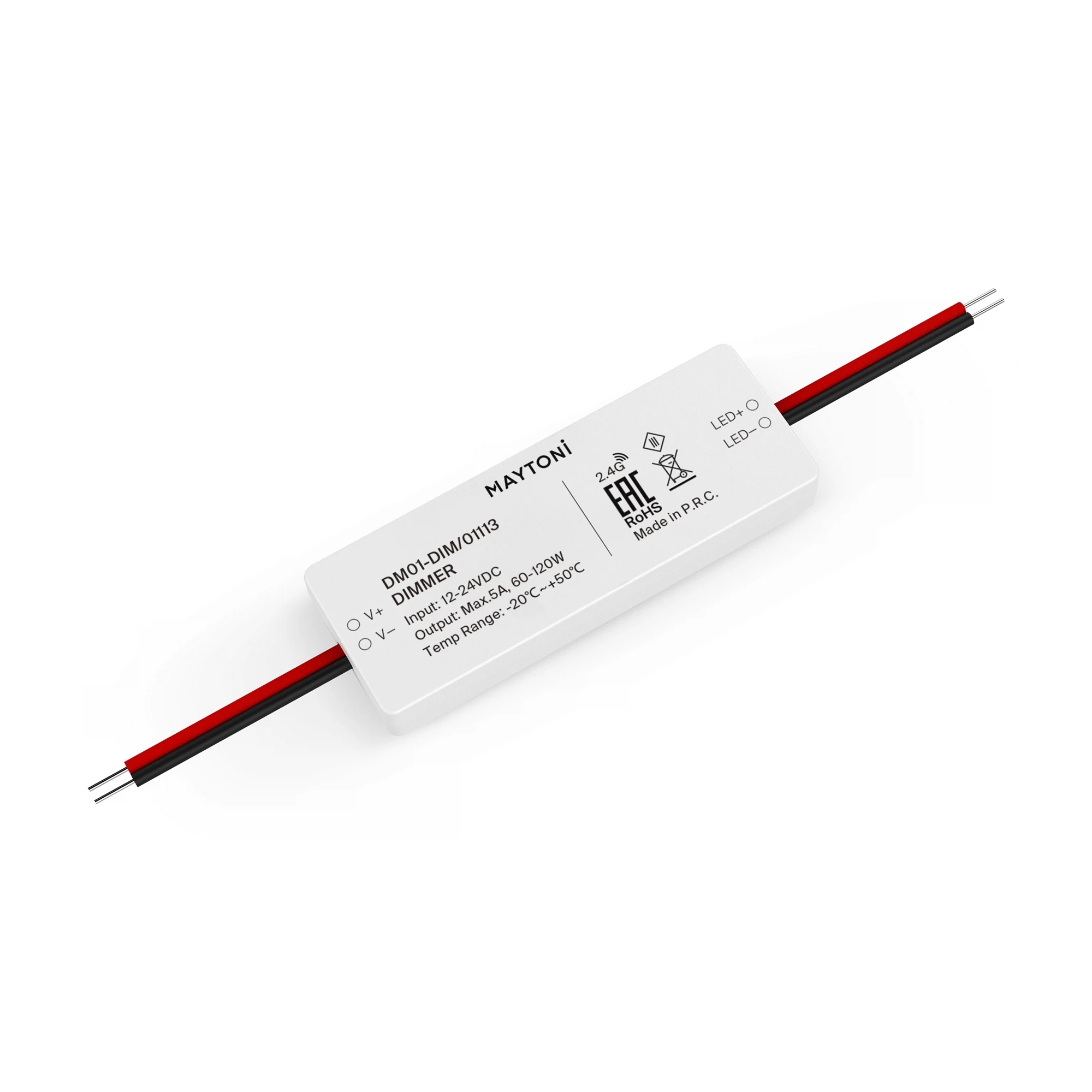 Изображение товара Диммер для светодиодной ленты Maytoni Led Strip 01113 12V-24V 60/120Вт контроллер регулировки яркос