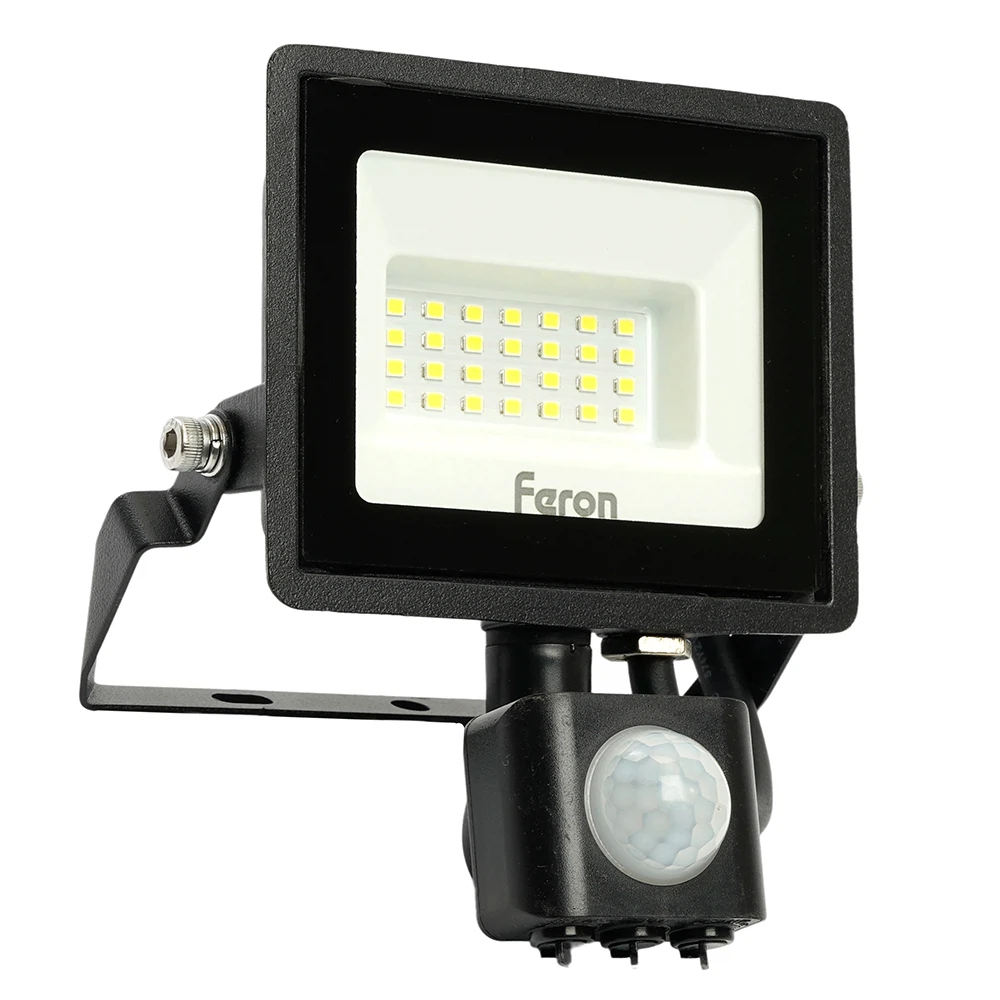 Изображение товара Светодиодный прожектор Feron с датчиком LL-906 IP65 20W 6400K Изображение товара Светодиодный прожектор Feron с датчиком LL-906 IP65 20W 6400K