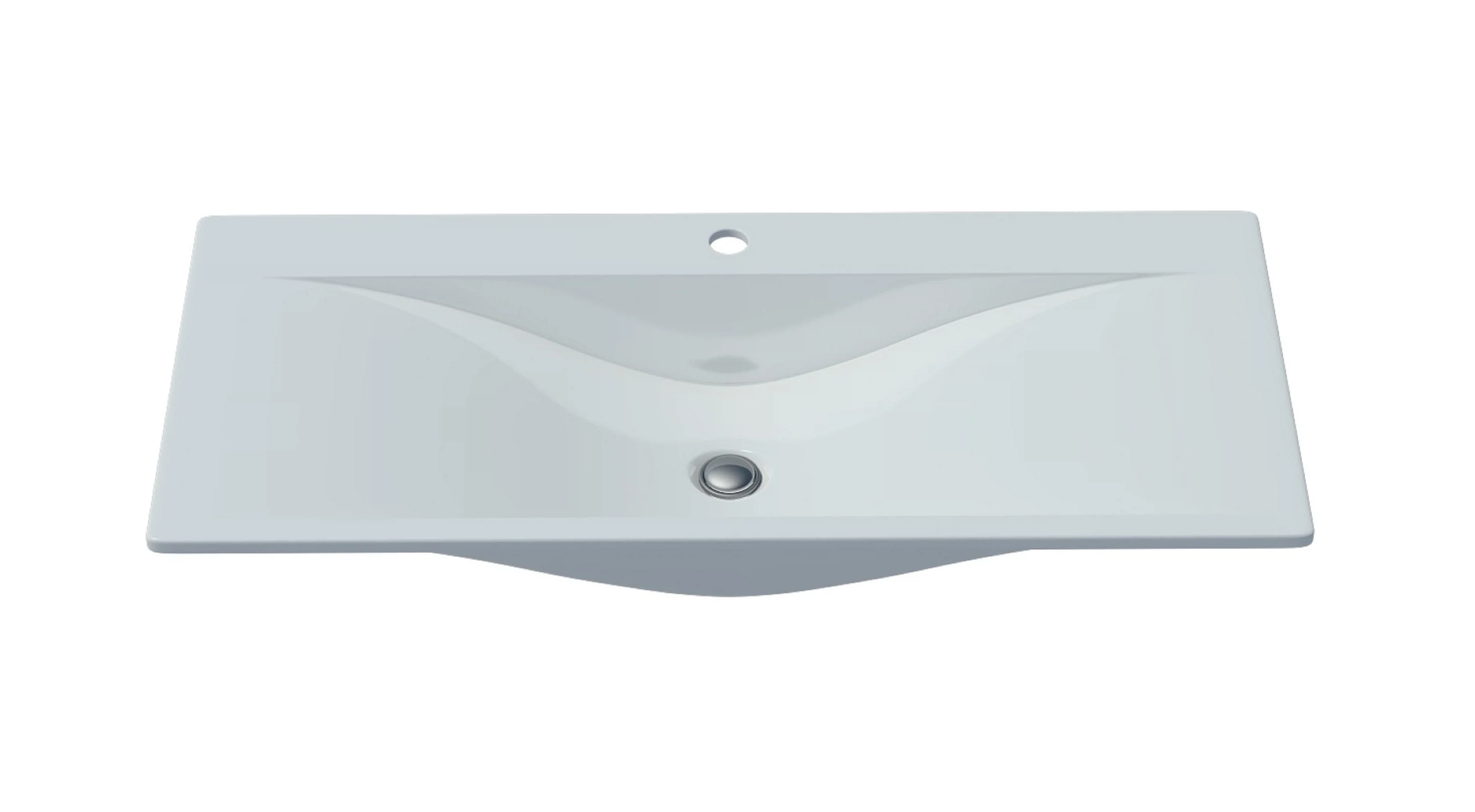 Изображение товара Раковина Pulsus 100 из искусственного мрамора встройка Россия 14.5 кг белая