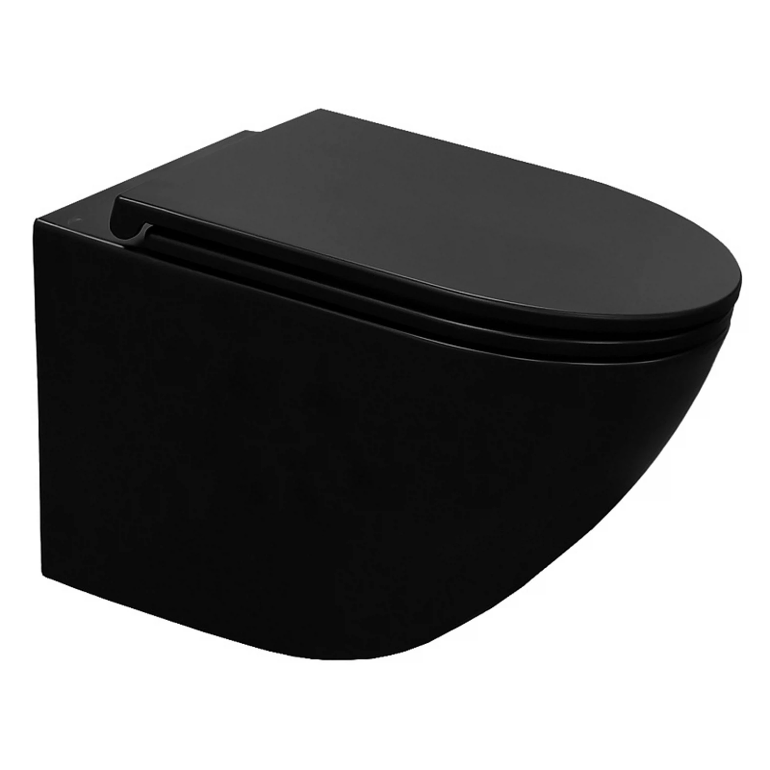 Изображение товара Подвесной безободковый унитаз Azario Grado AZ-0046-UQ3-MB с системой Торнадо