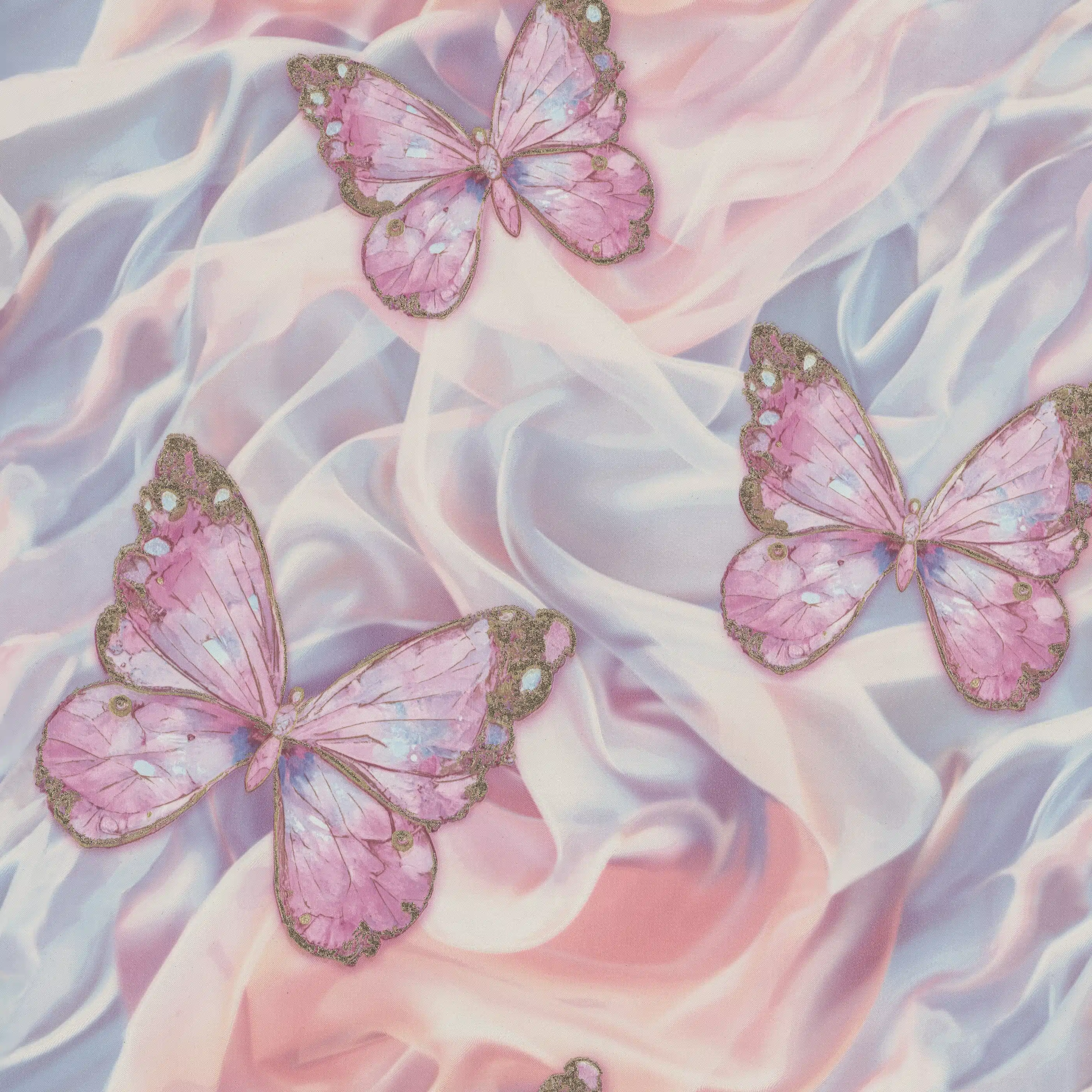 Изображение товара Обои флизелиновые Euro Decor Сияй розовые 1,06x10,05м без стыков