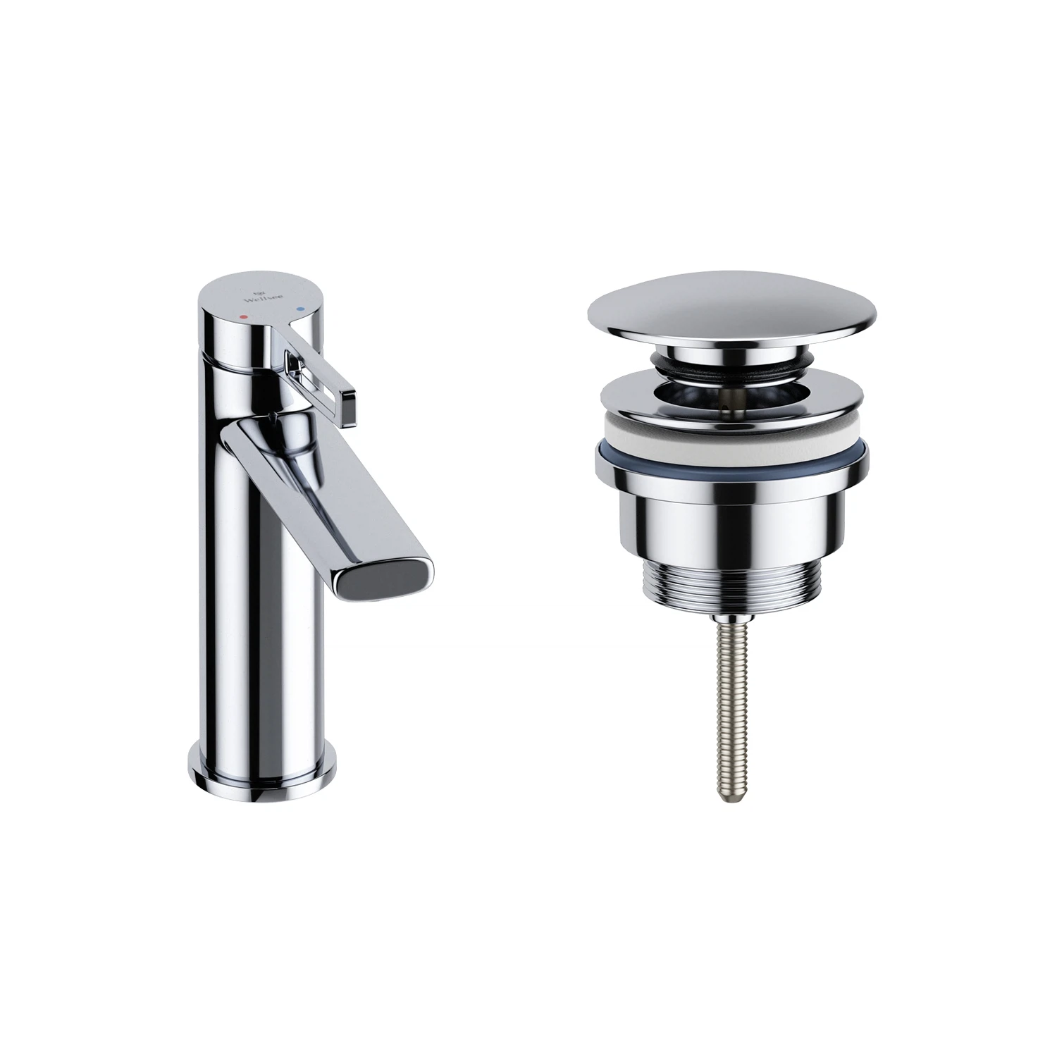 Изображение товара Смеситель Wellsee ONCE! and forever для умывальника с рычажным управлением