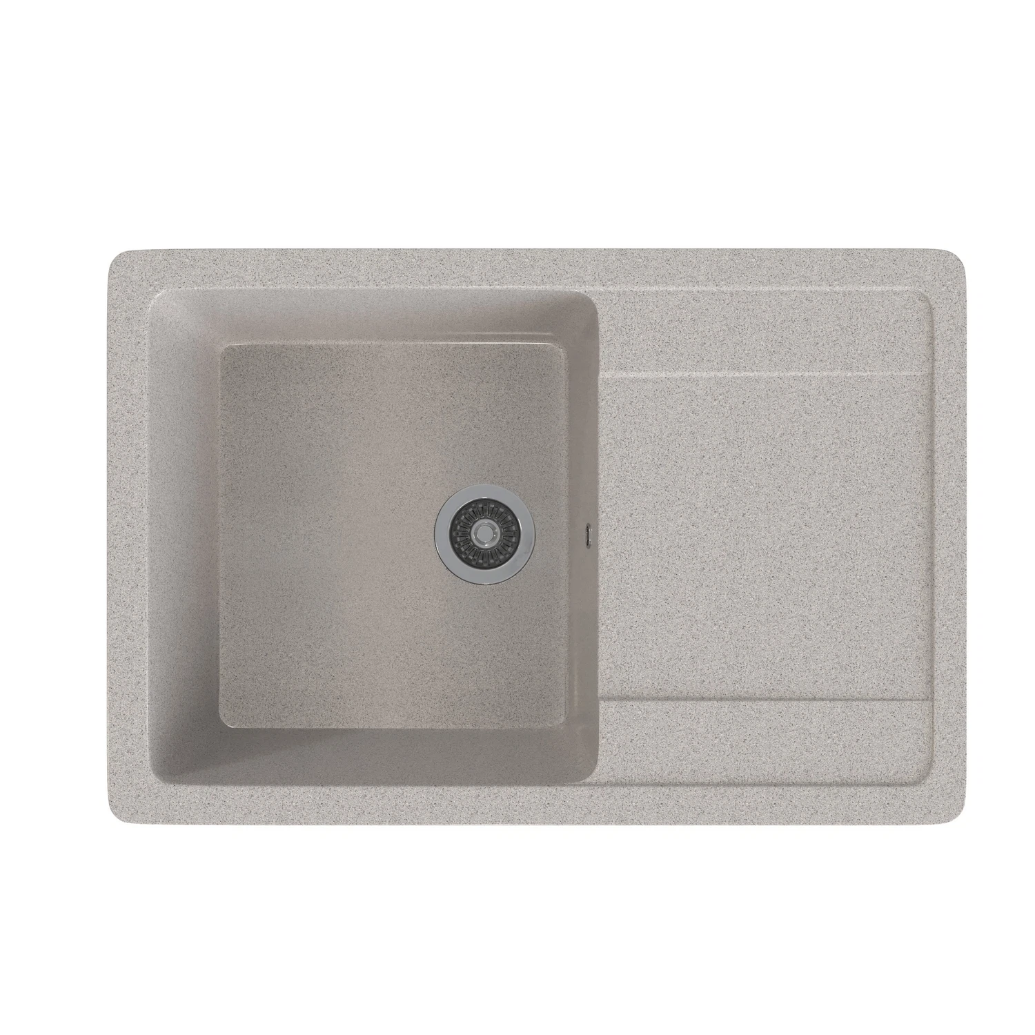 Изображение товара Мойка ML-GMS15 СТАНДАРТ с крылом, светло-серый (310), 640*505*185мм