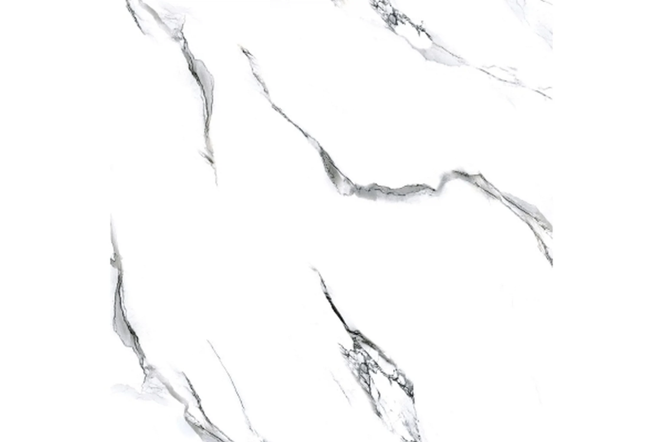 Изображение товара Керамогранит RSC Molly W 60x60 белый мрамор рельефная поверхность