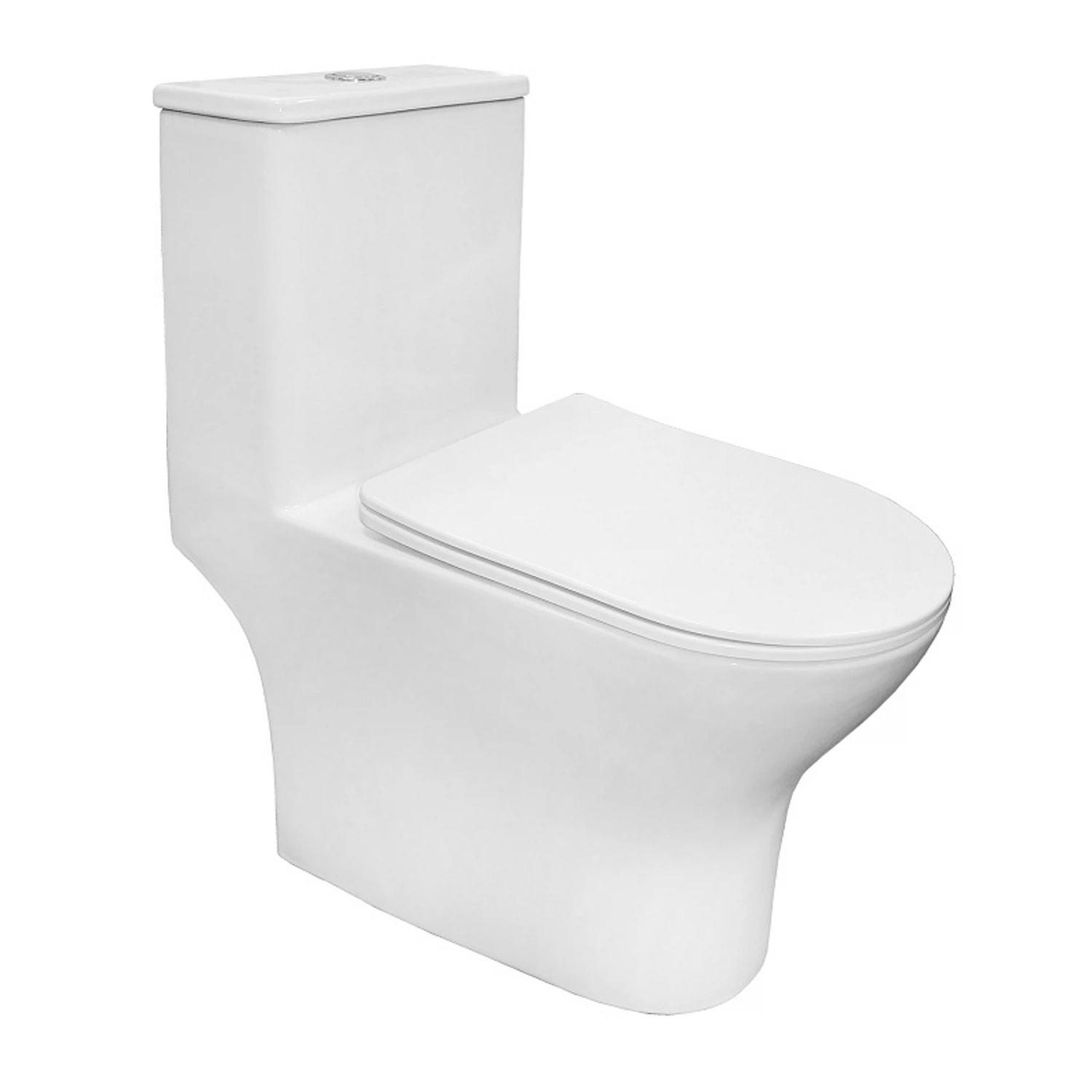 Изображение товара Унитаз моноблок Azario Terni 670x350x760 с микролифтом и системой Торнадо