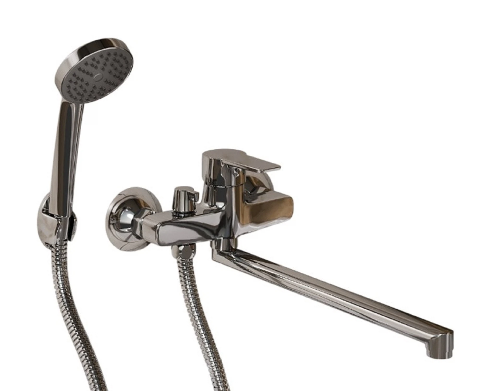 Изображение товара Смеситель Budva для ванны с длинным изливом и аксессуарами ESKO BDV31