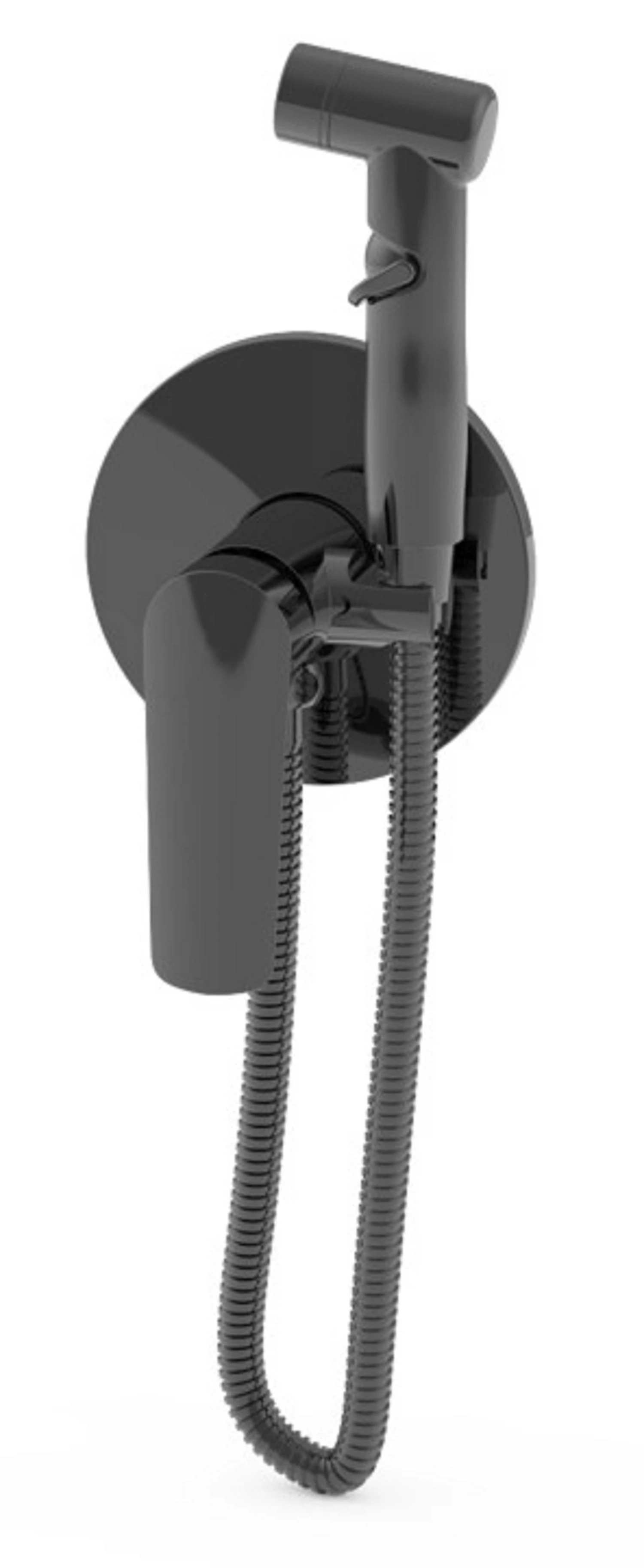 Изображение товара Смеситель Lagos Gun Metal скрытого монтажа с гигиеническим душем