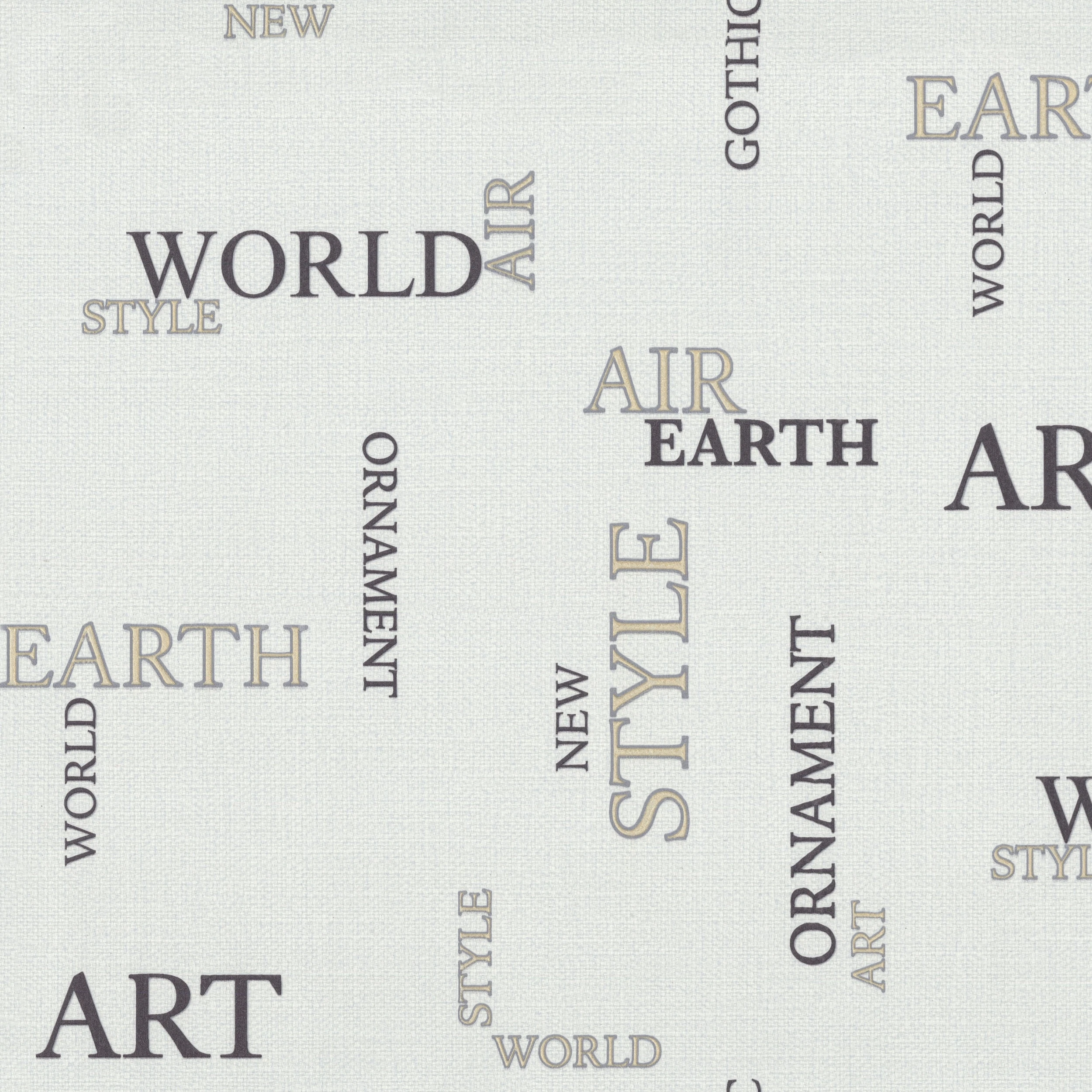 Изображение товара Обои флизелиновые Letters Monte Solaro белые 10,05x1,06м